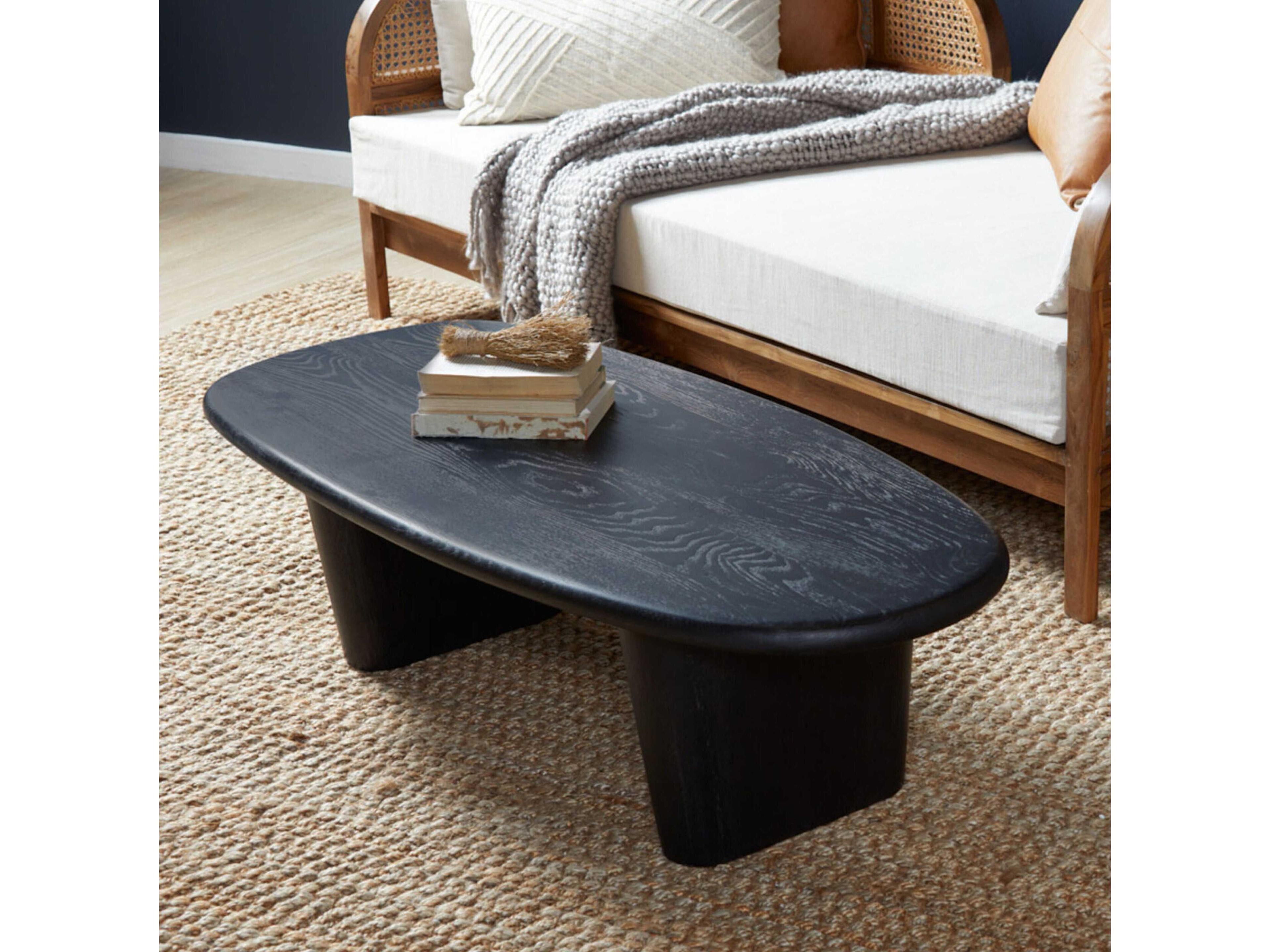 Union Home Laurel Rectangular Wood Charcoal Coffee Table