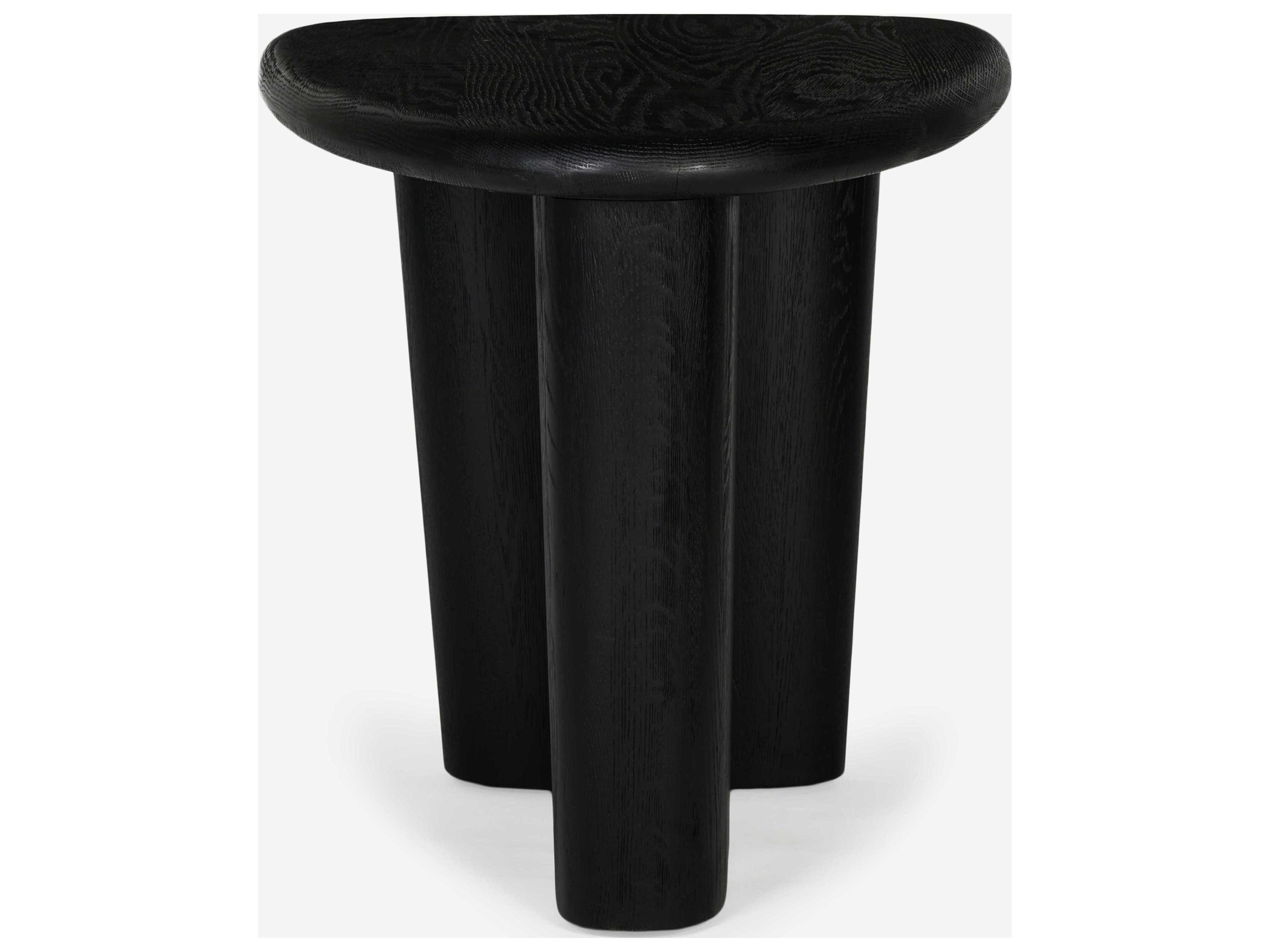 Union Home Laurel Wood Charcoal End Table