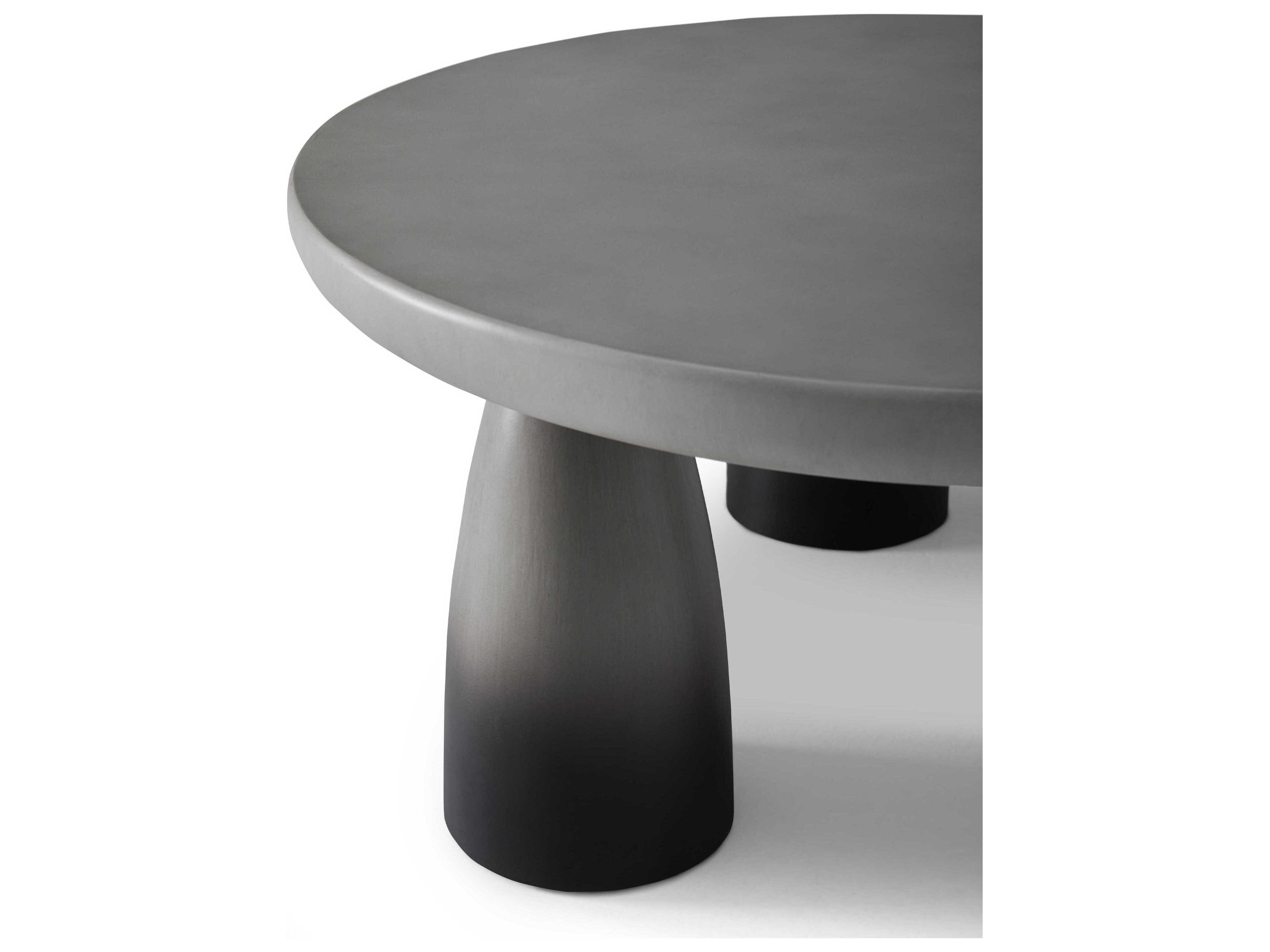 Union Home Bowlero Round Concrete Ombre Coffee Table