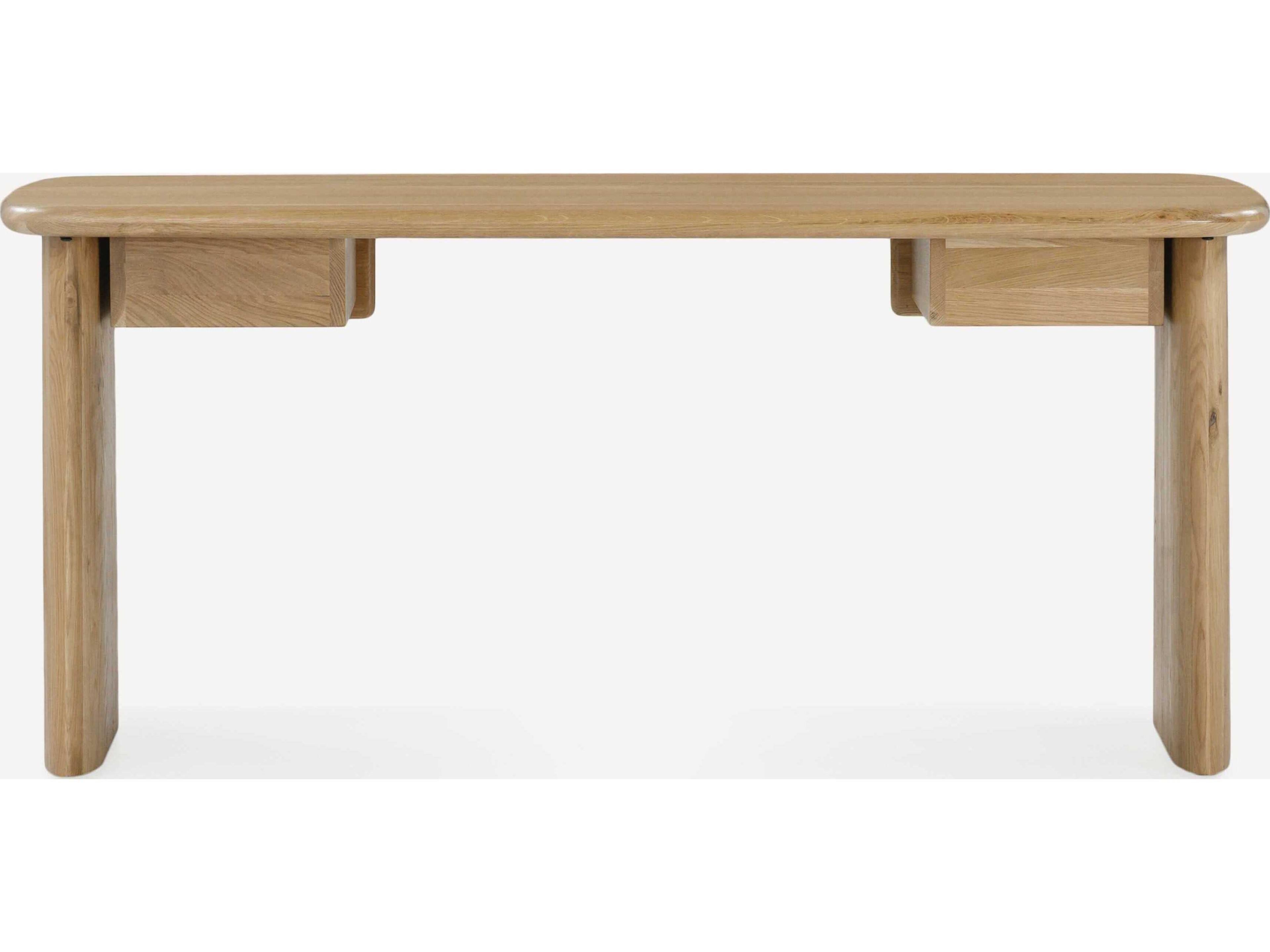 Union Home Laurel Natural Oak Wood Writing Desk