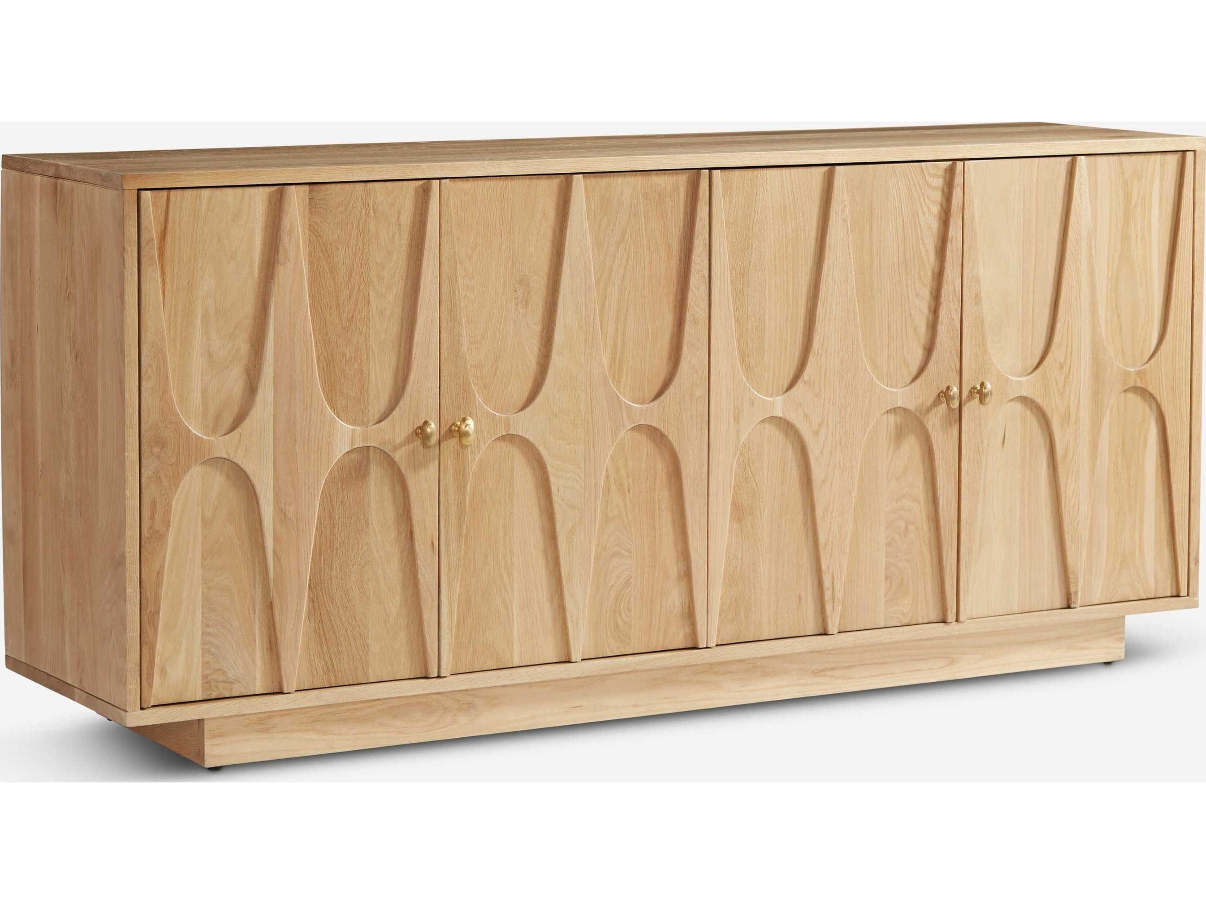 Roma 72" Oak Wood Natural Sideboard