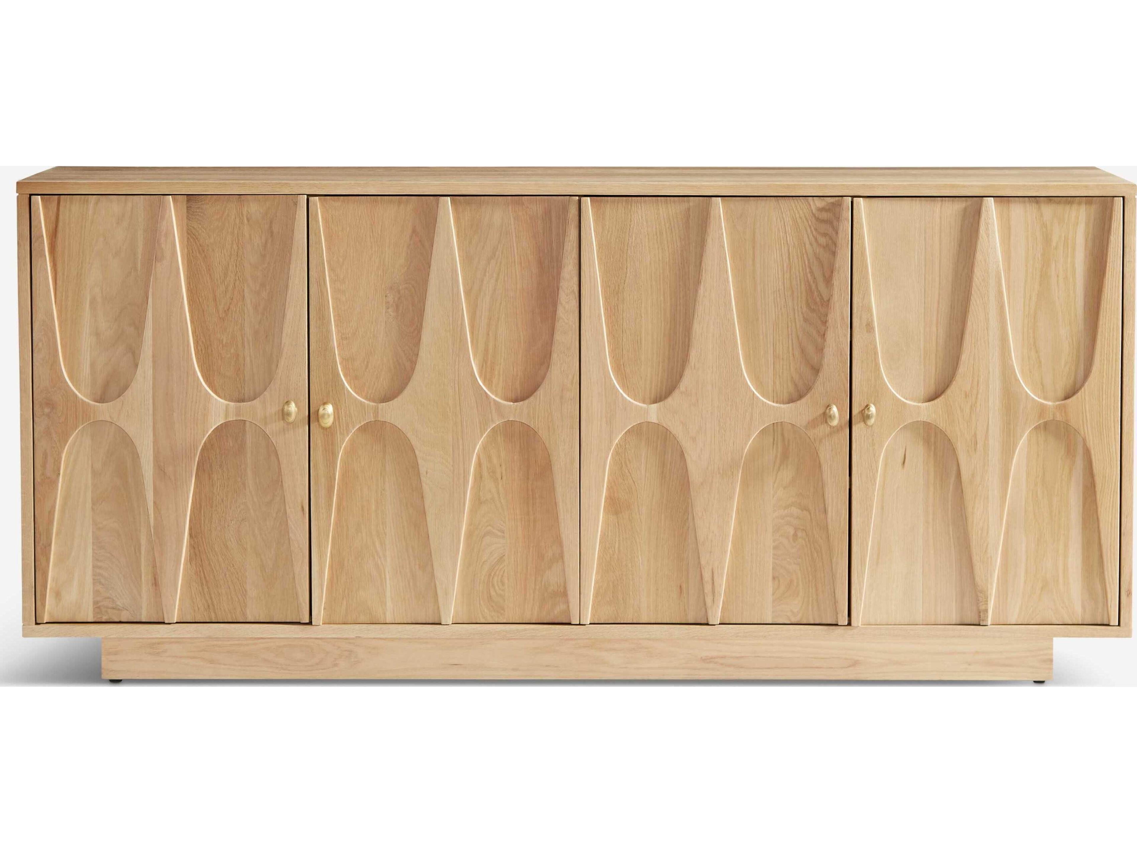 Union Home Roma 72" Oak Wood Natural Sideboard