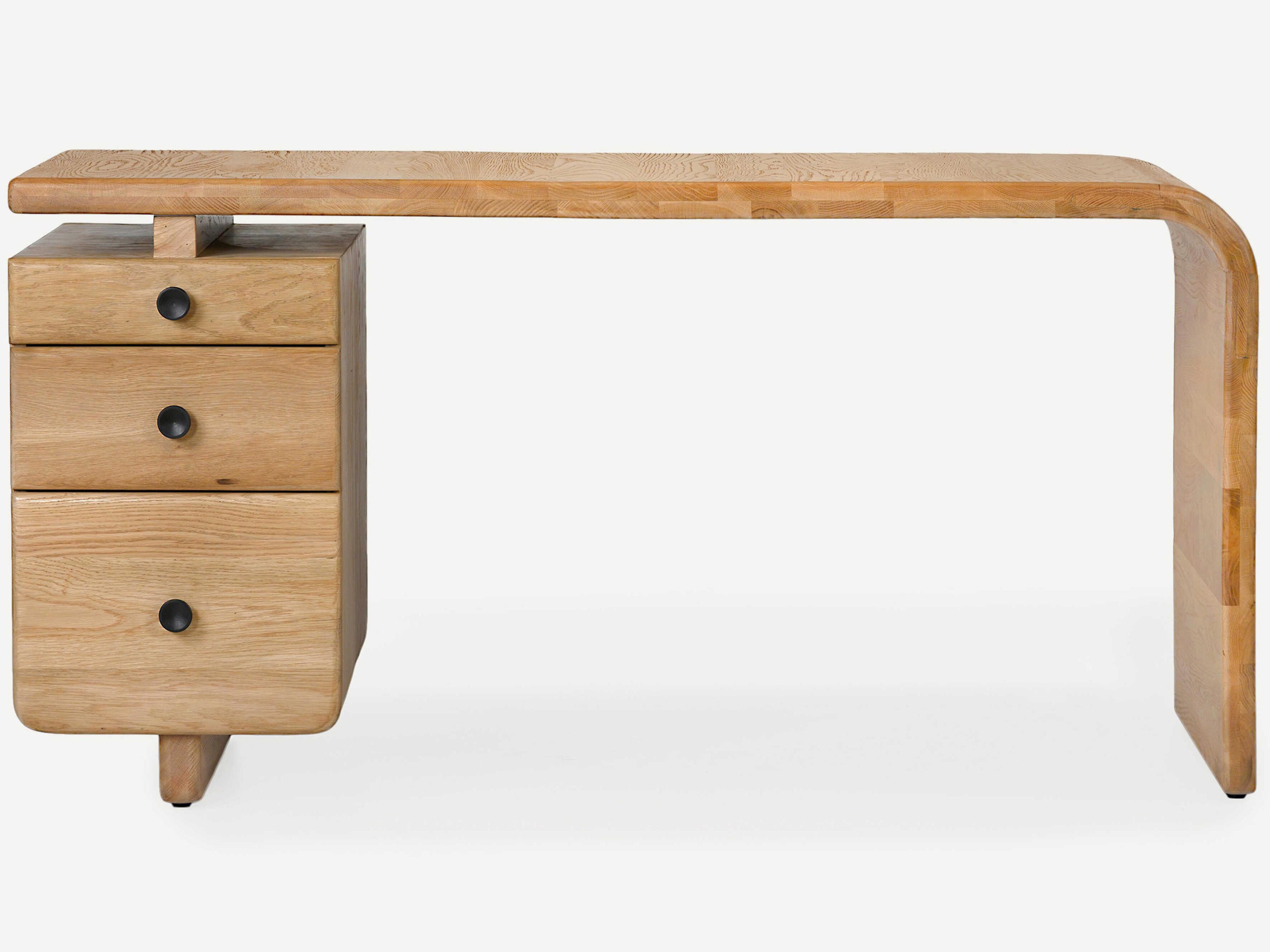 Union Home Current Natural Oak Wood Writing Desk