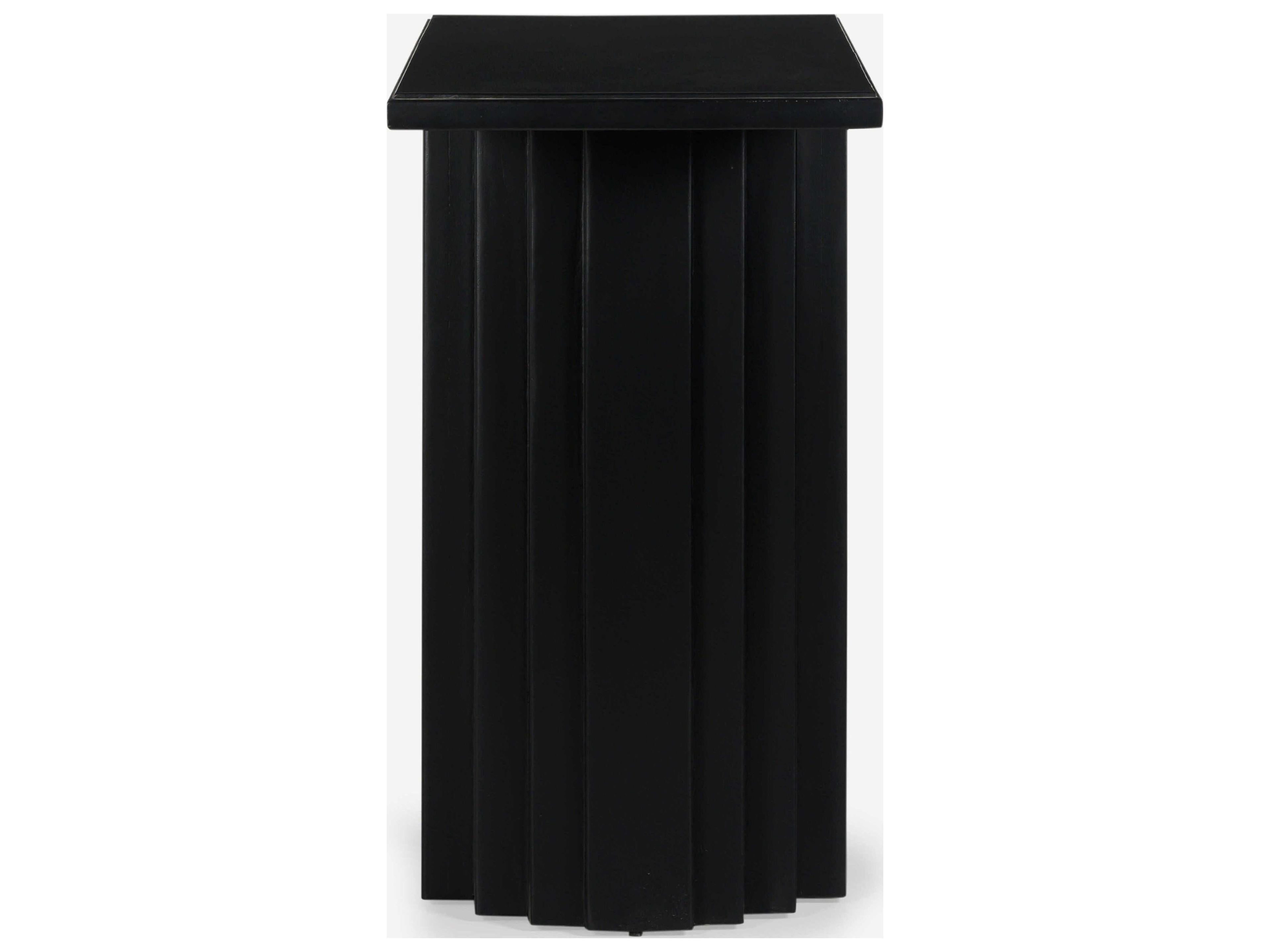 Union Home Range Rectangular Wood Charcoal Console Table