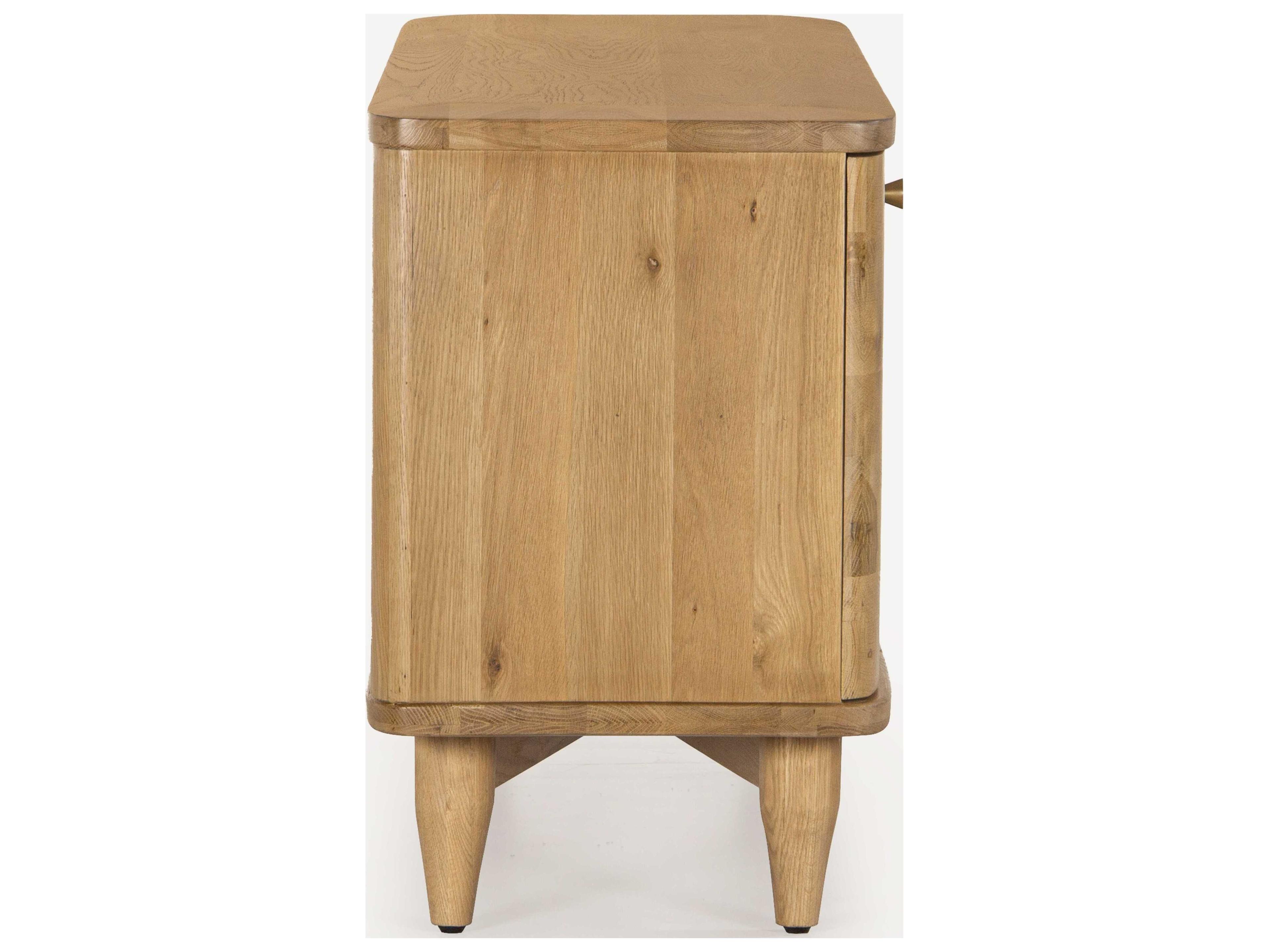 Union Home Daniel 72" Oak Wood Natural Media Console