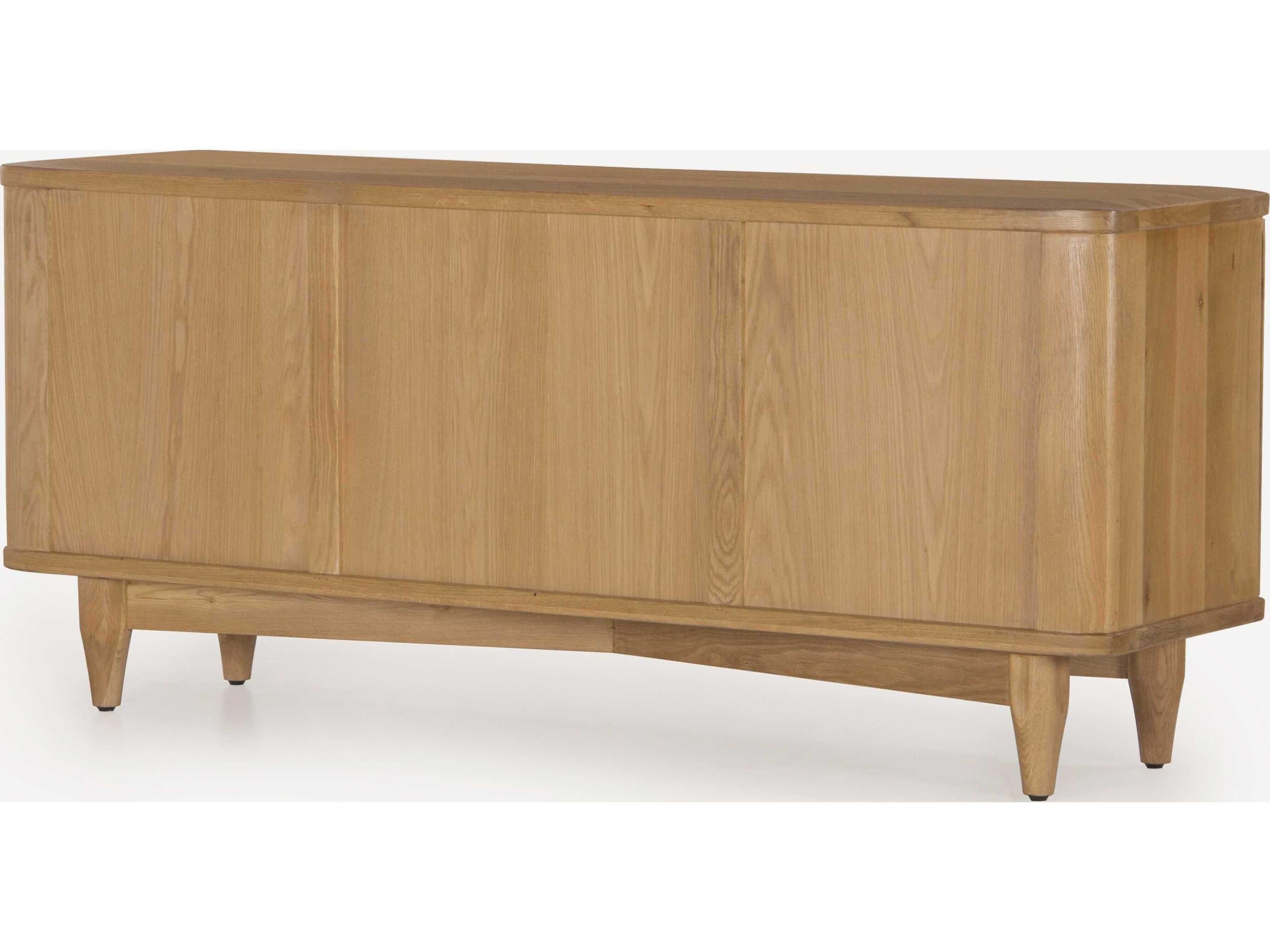 Union Home Daniel 72" Oak Wood Natural Media Console