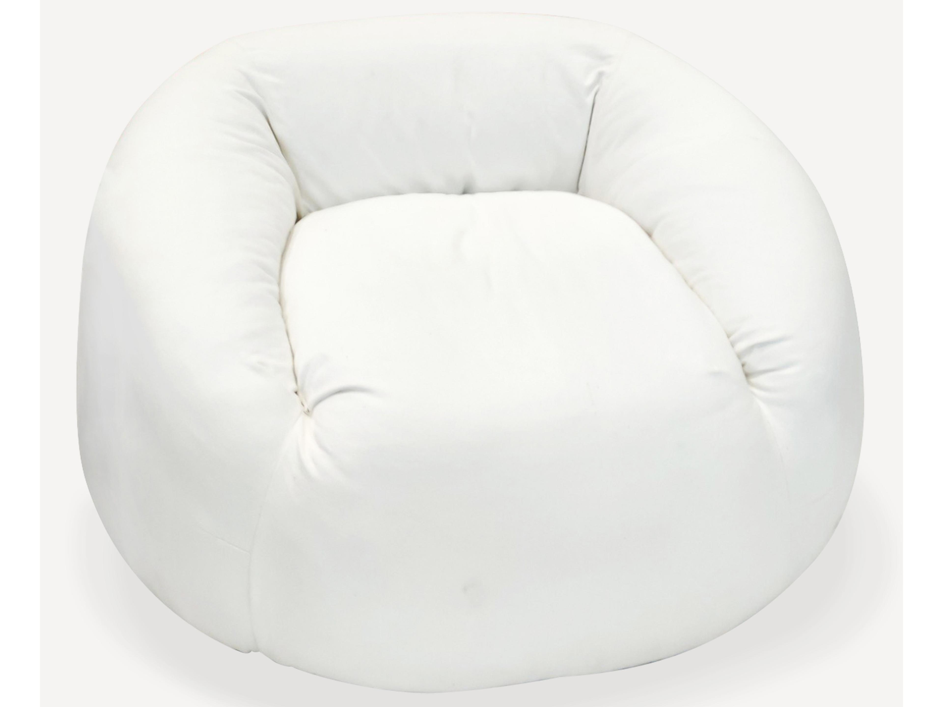 Cubby White Accent Chair