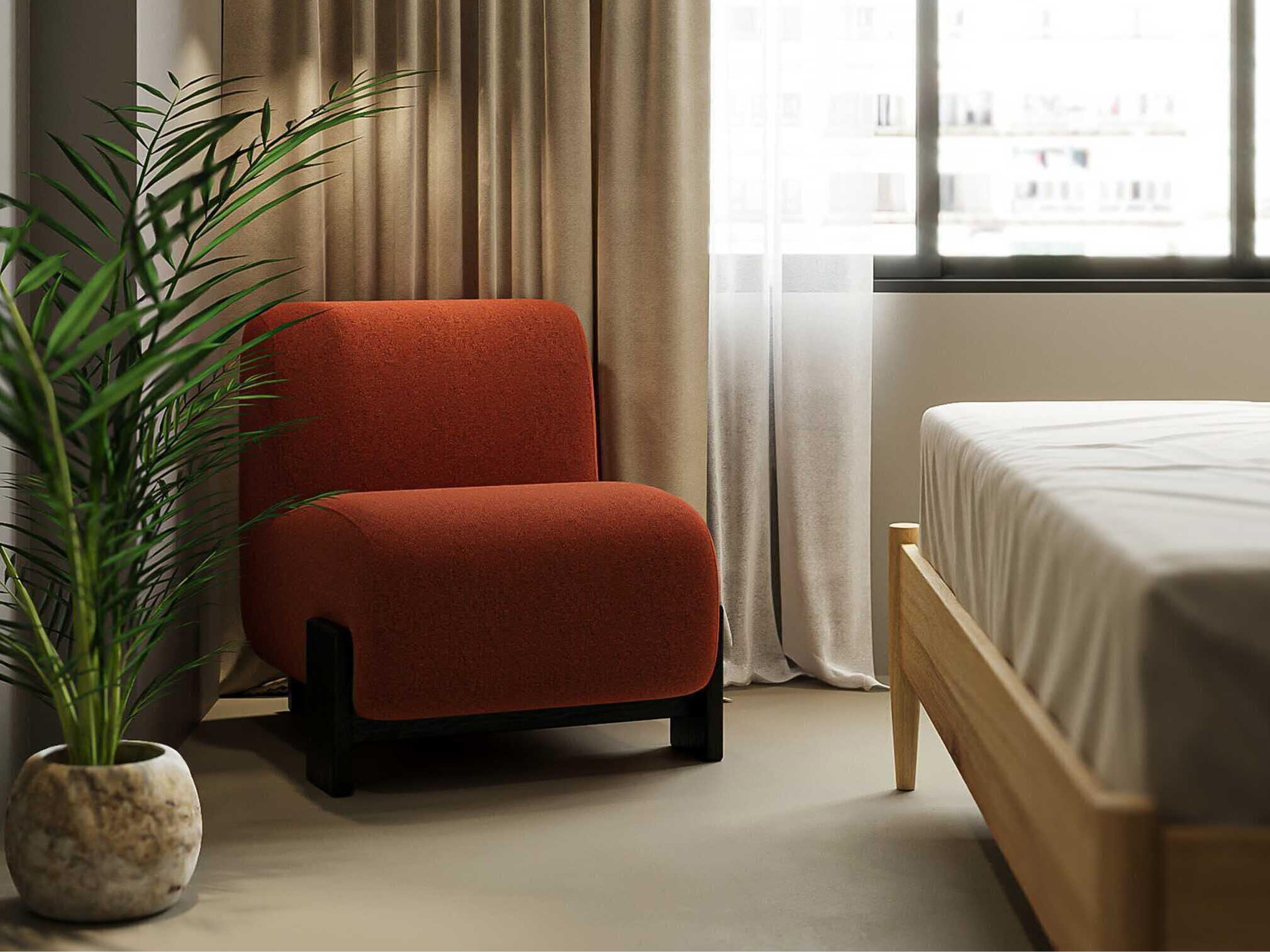 Union Home Hudson Orange Accent Chair