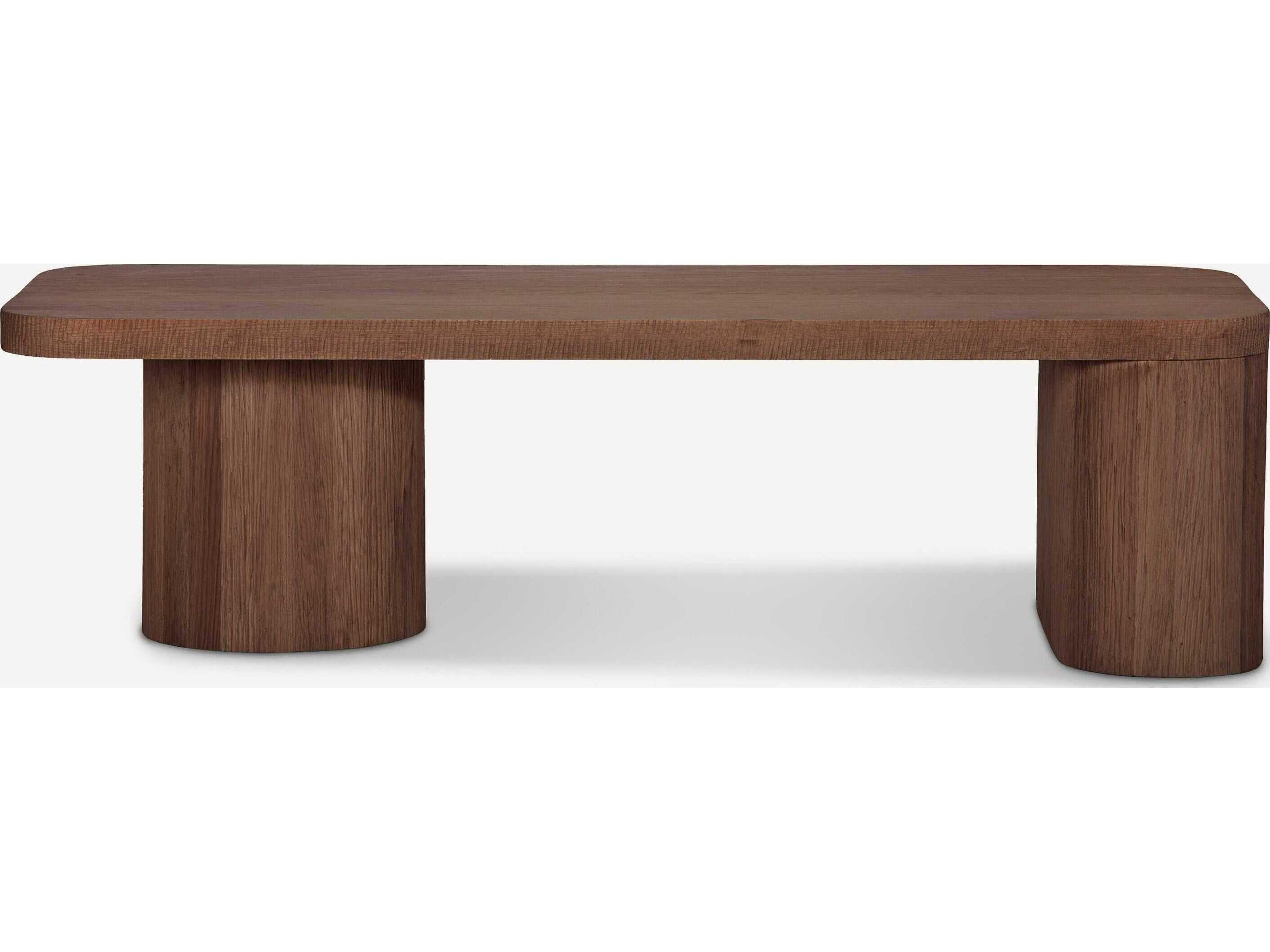 Union Home Mono Rectangular Wood Mud Brown Coffee Table