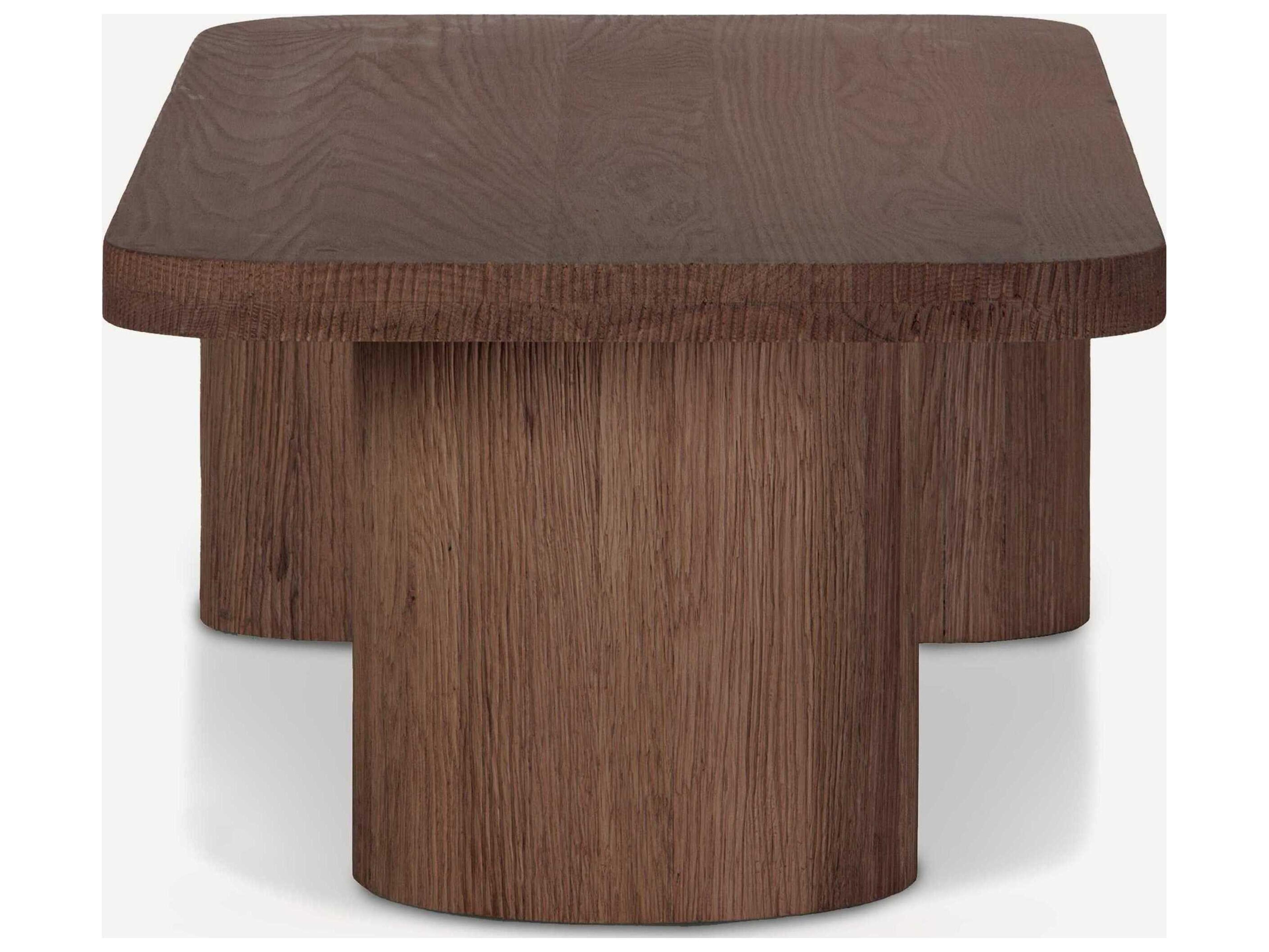 Union Home Mono Rectangular Wood Mud Brown Coffee Table
