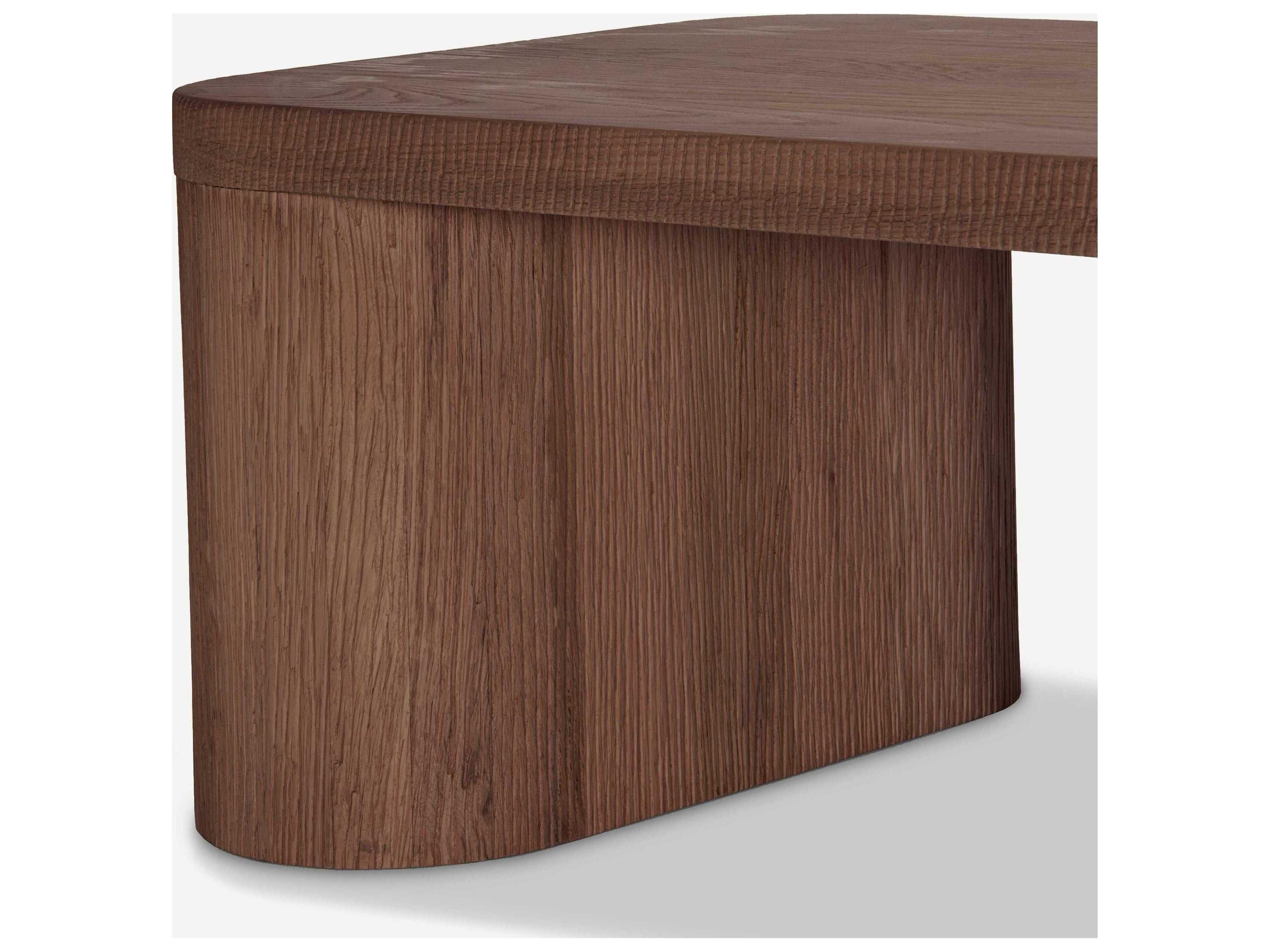 Union Home Mono Rectangular Wood Mud Brown Coffee Table