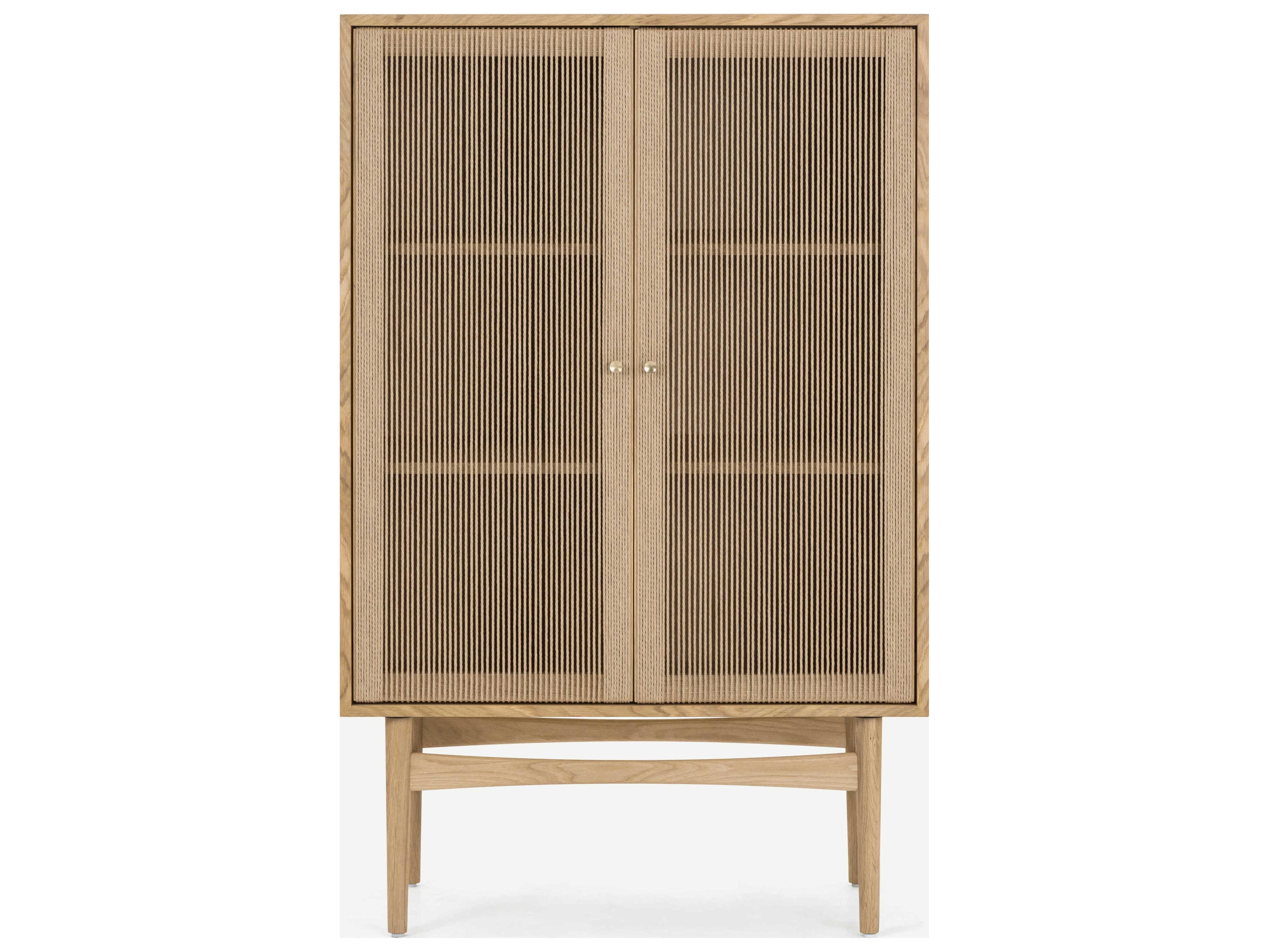 Union Home Hudson Natural Oak Wood Accent Cabinet