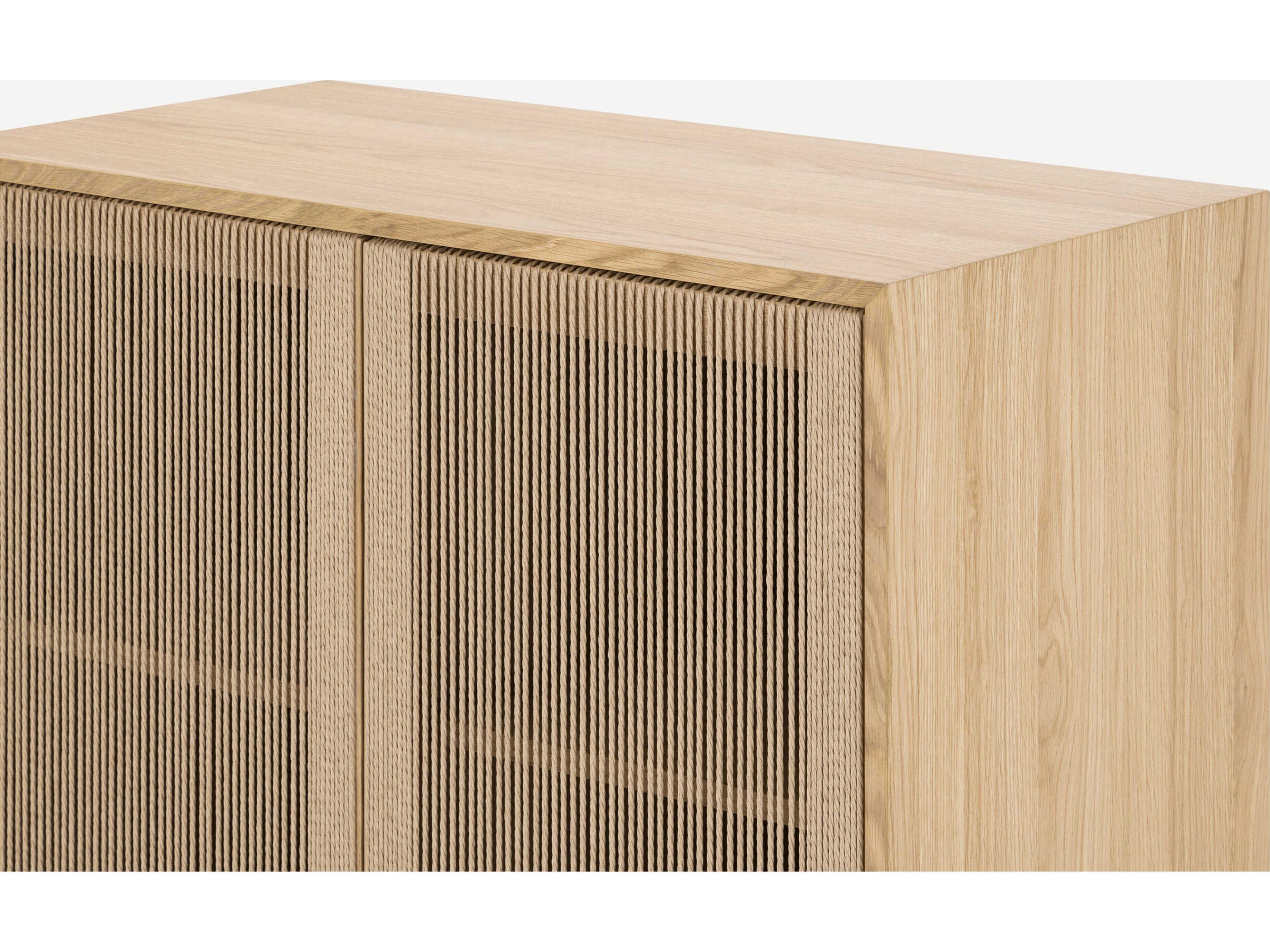 Union Home Hudson Natural Oak Wood Accent Cabinet