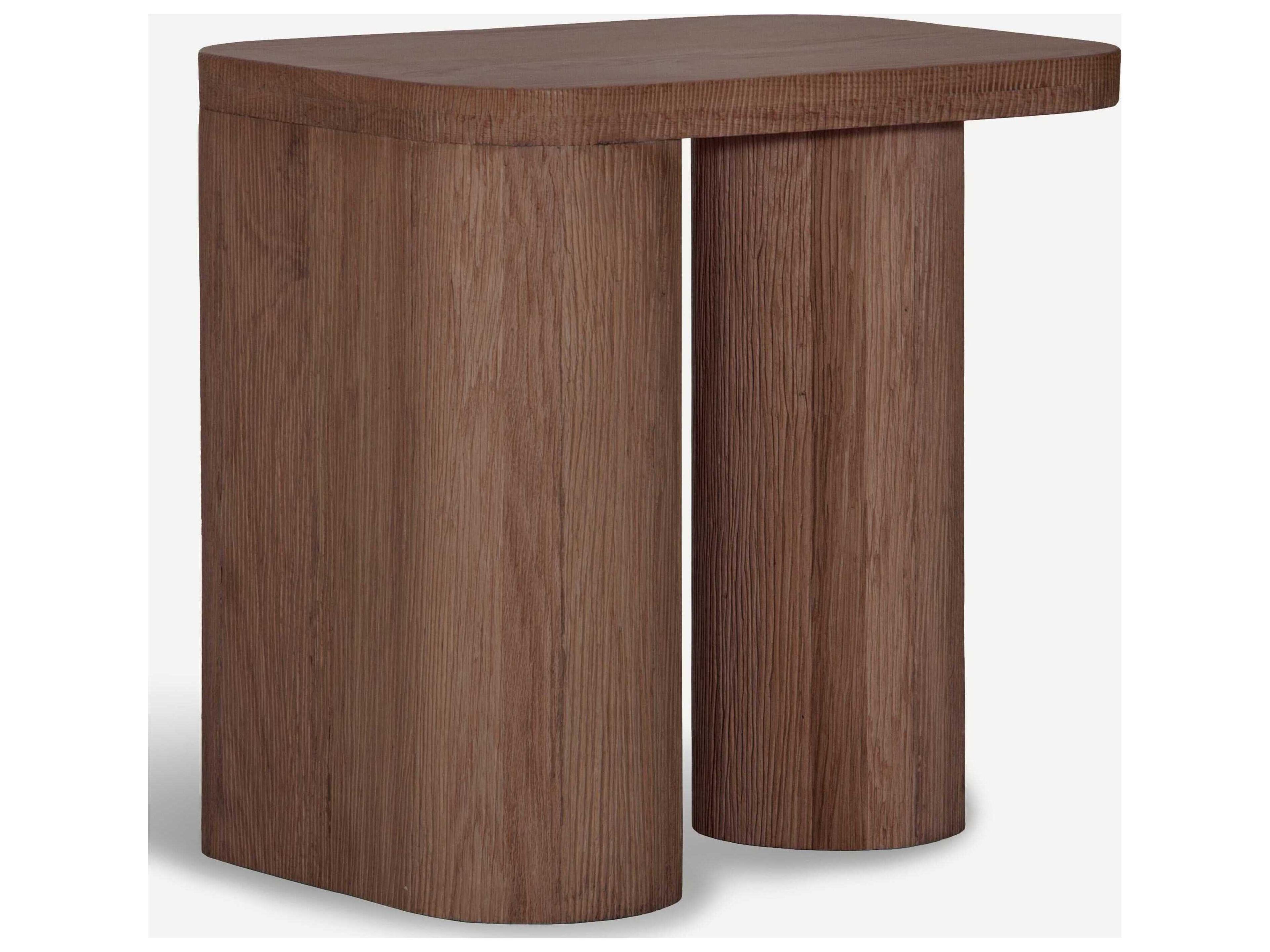 Union Home Mono Rectangular Wood Mud Brown End Table