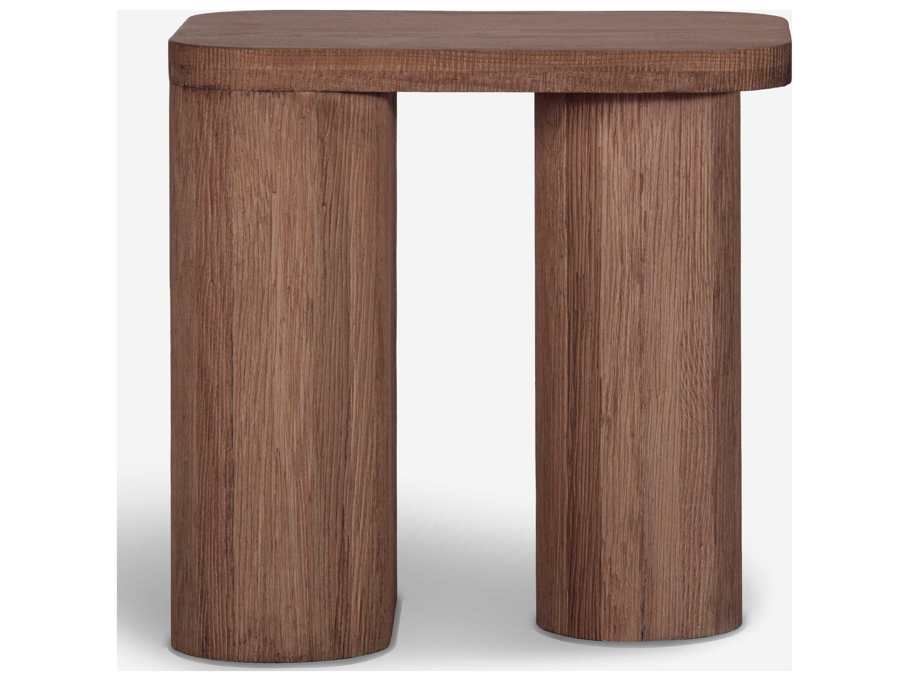 Union Home Mono Rectangular Wood Mud Brown End Table