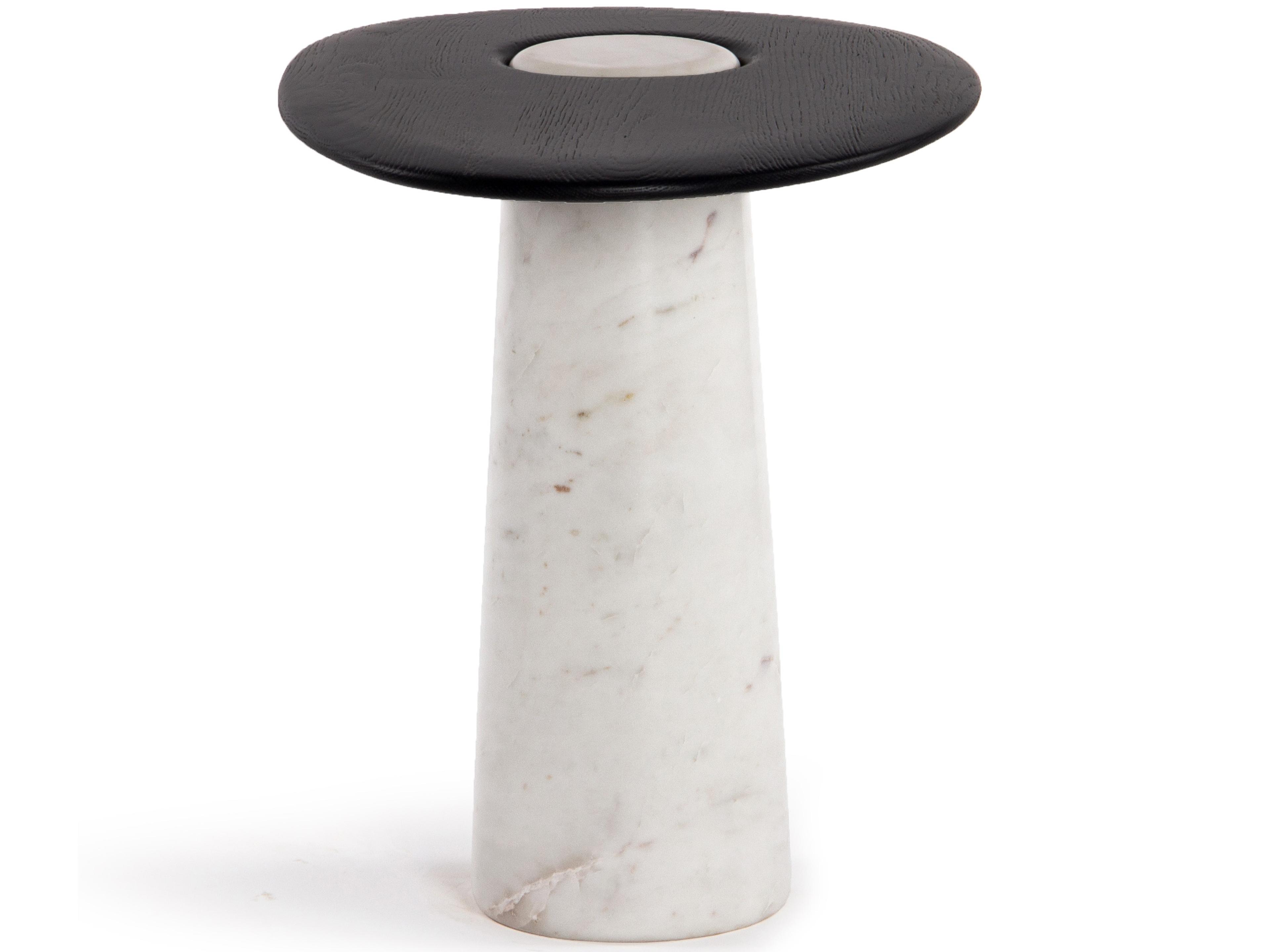 Union Home Cora Oval Wood Charcoal End Table