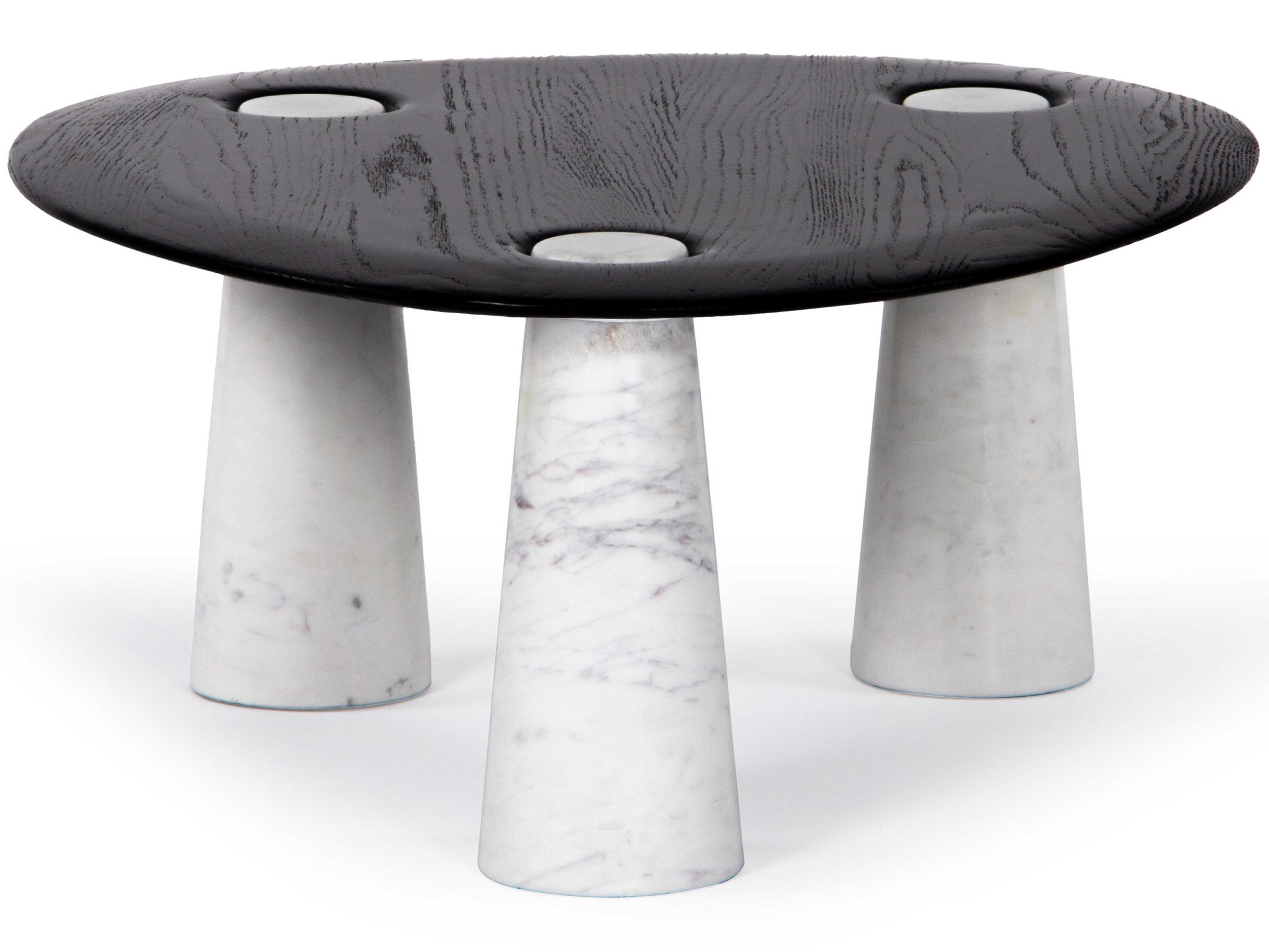 Union Home Cora Oval Wood Charcoal Coffee Table