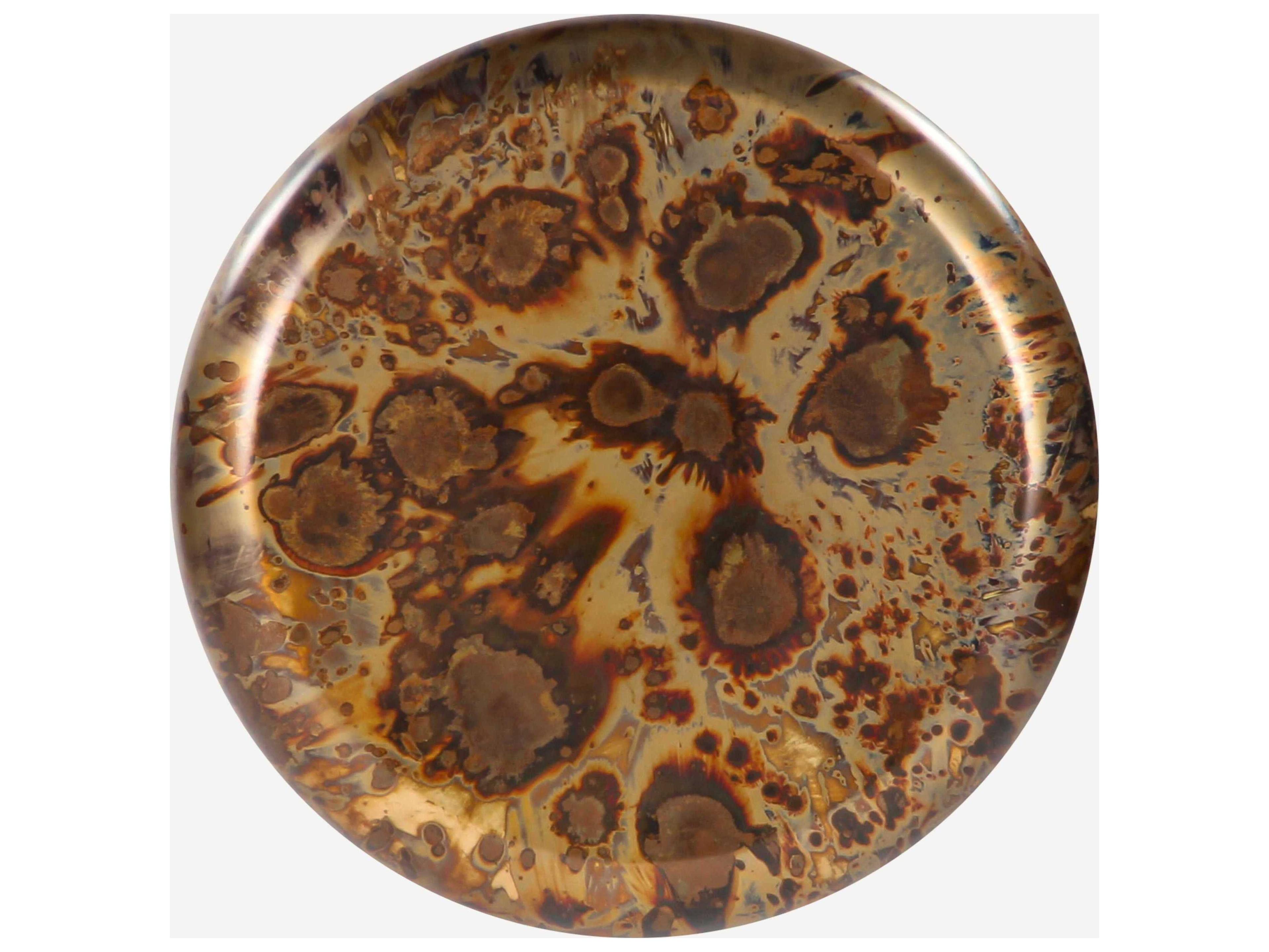 Union Home Hanson Round Metal Reactive End Table