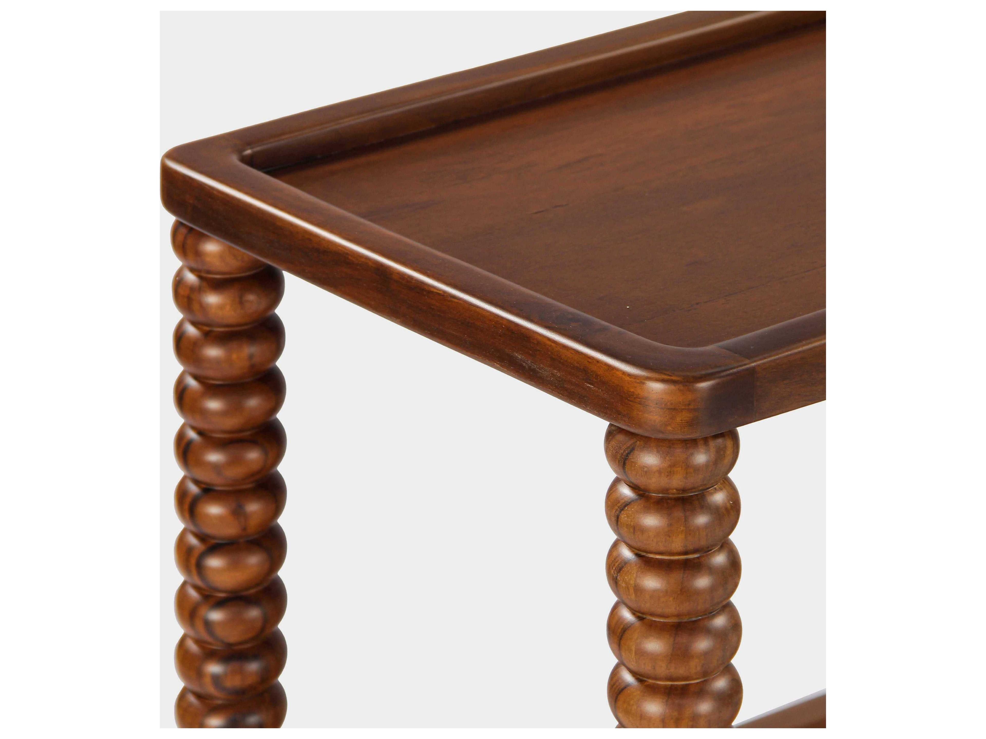 Union Home Twist Rectangular Wood Mellow Bourbon Console Table