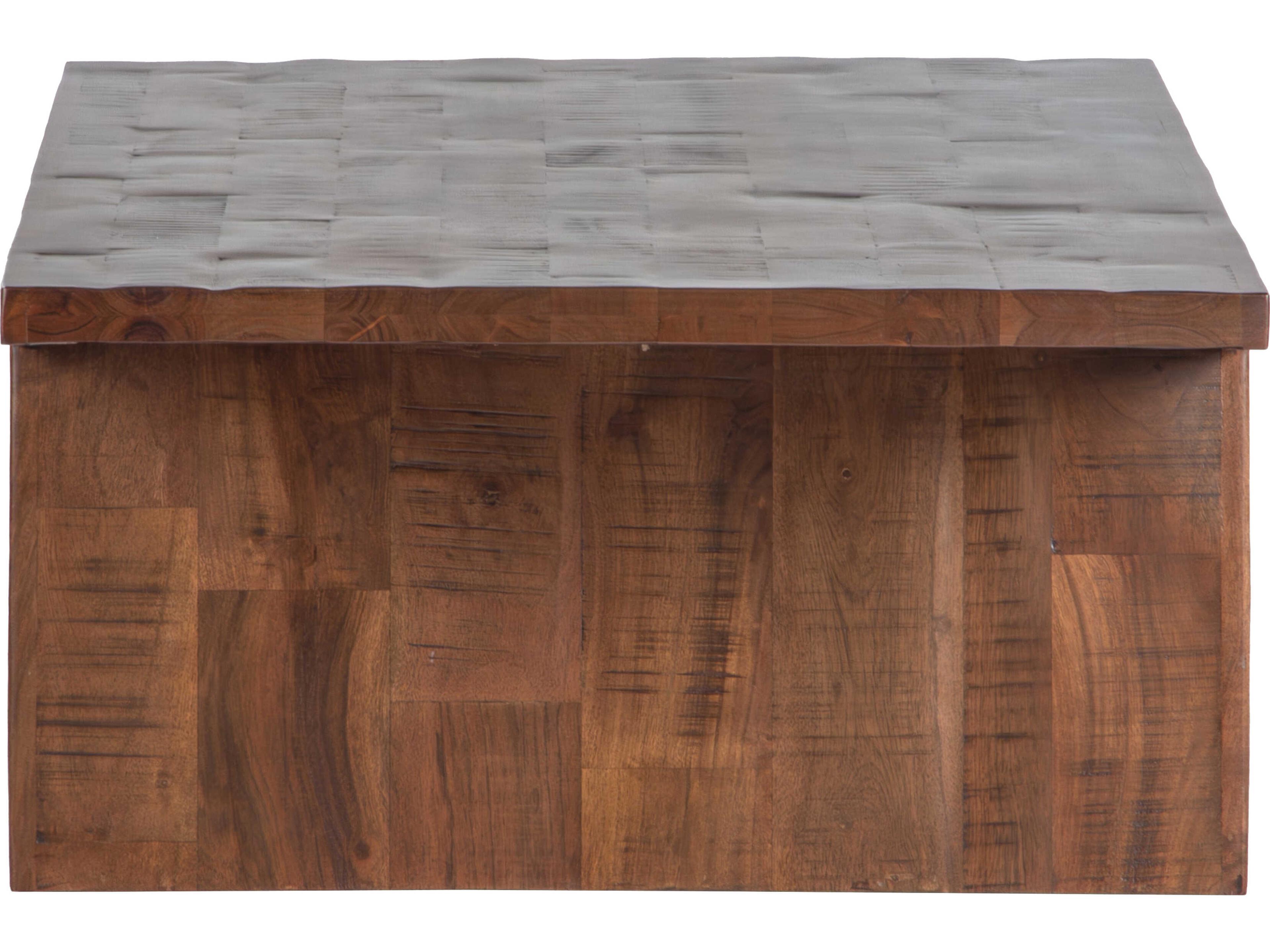 Union Home Keystone Rectangular Wood Weathered Brown Coffee Table