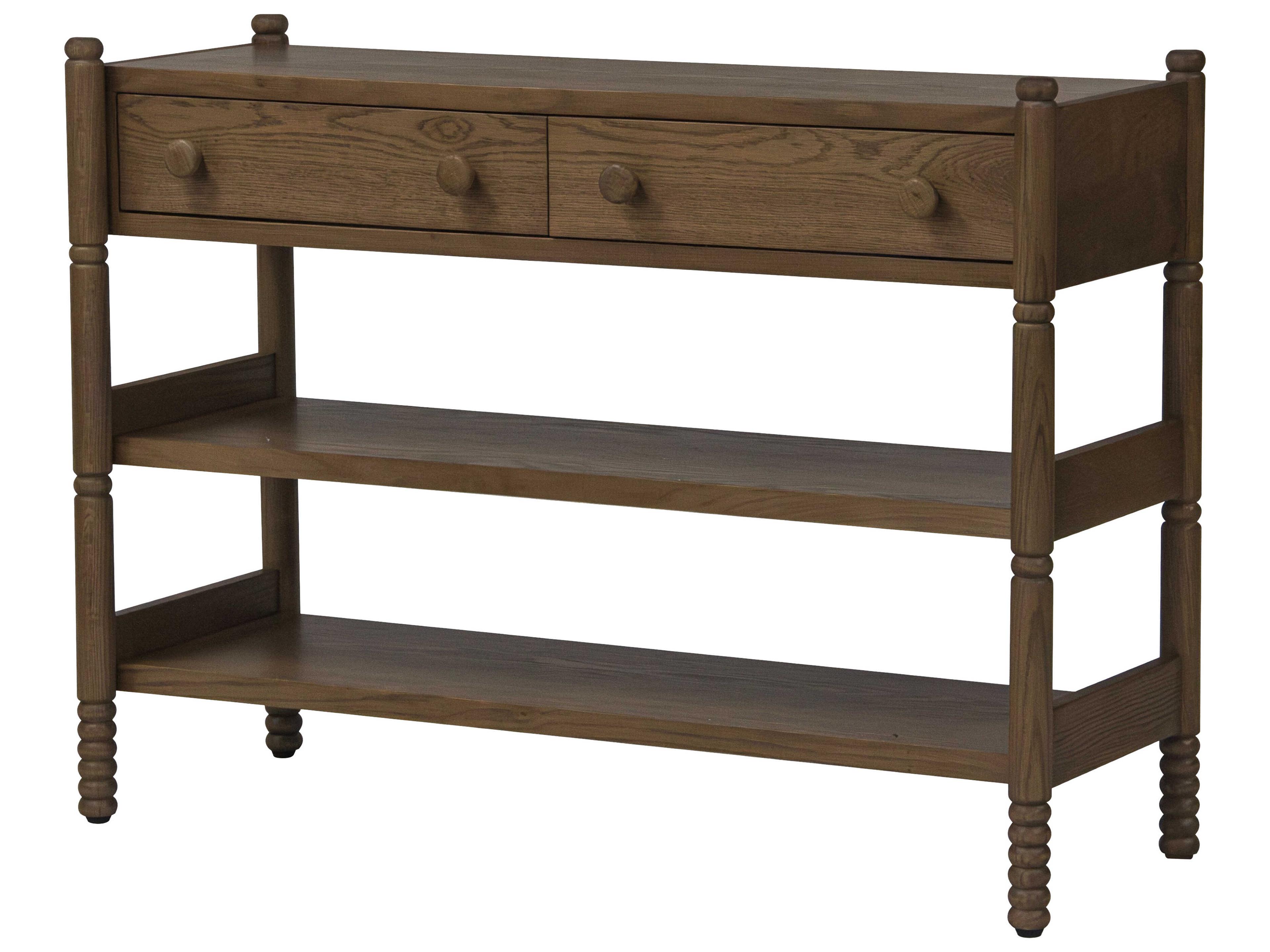 Molly Rectangular Wood Light Walnut Console Table