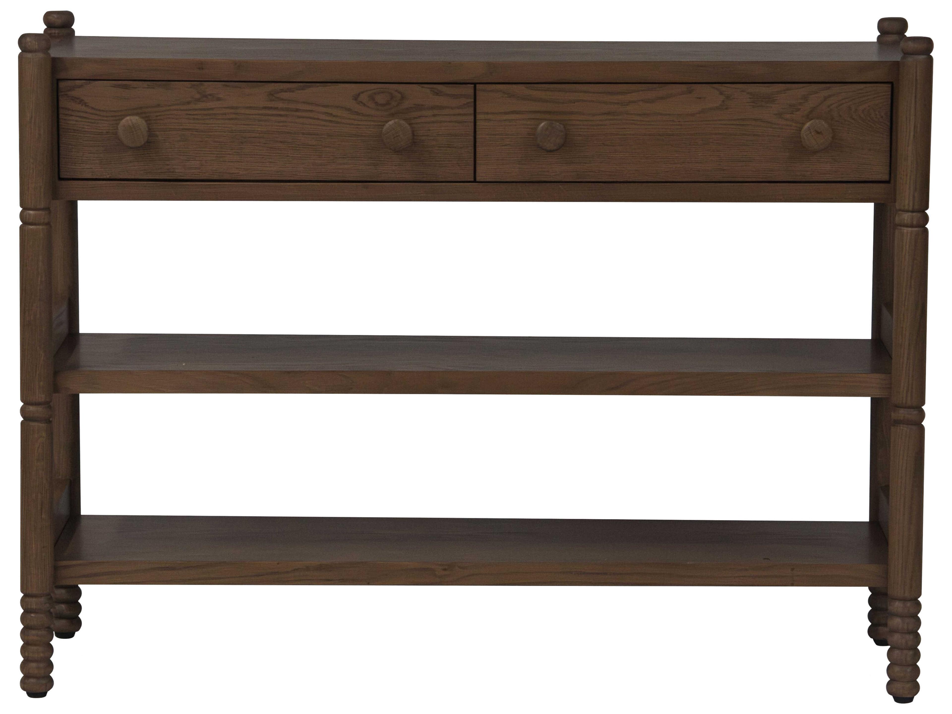 Union Home Molly Rectangular Wood Light Walnut Console Table