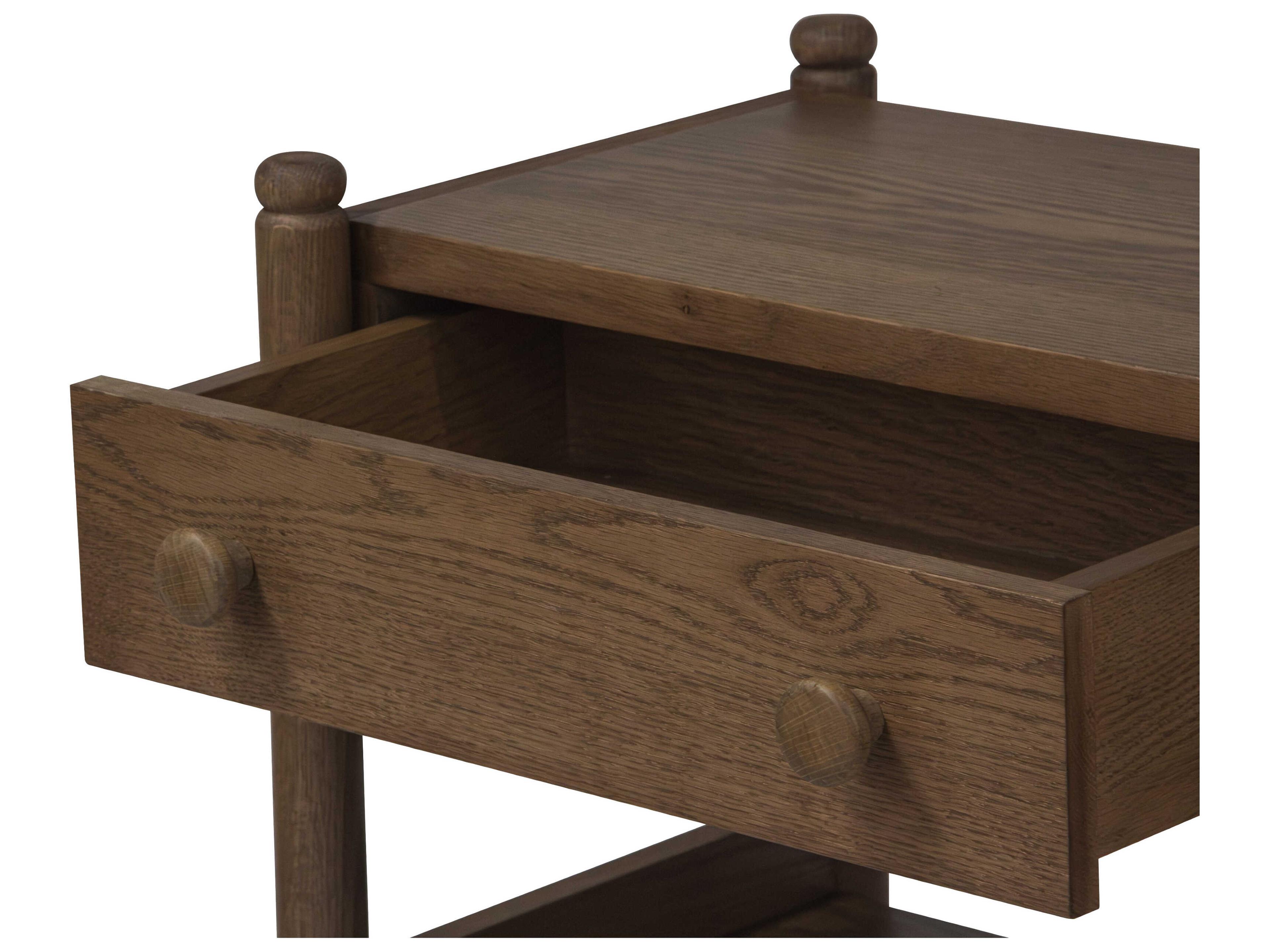 Union Home Molly Rectangular Wood Light Walnut Console Table