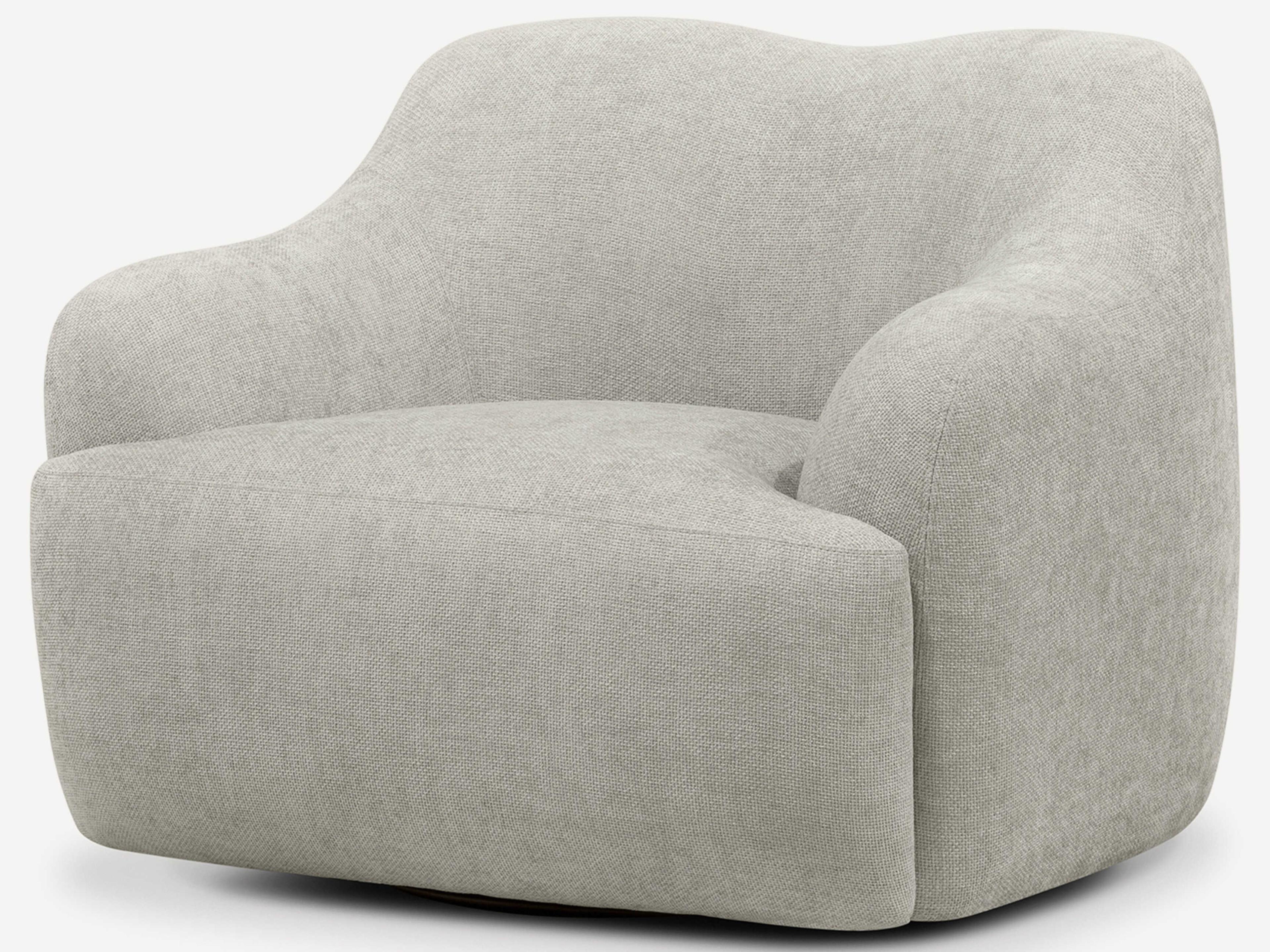 Orla Swivel Gray Accent Chair