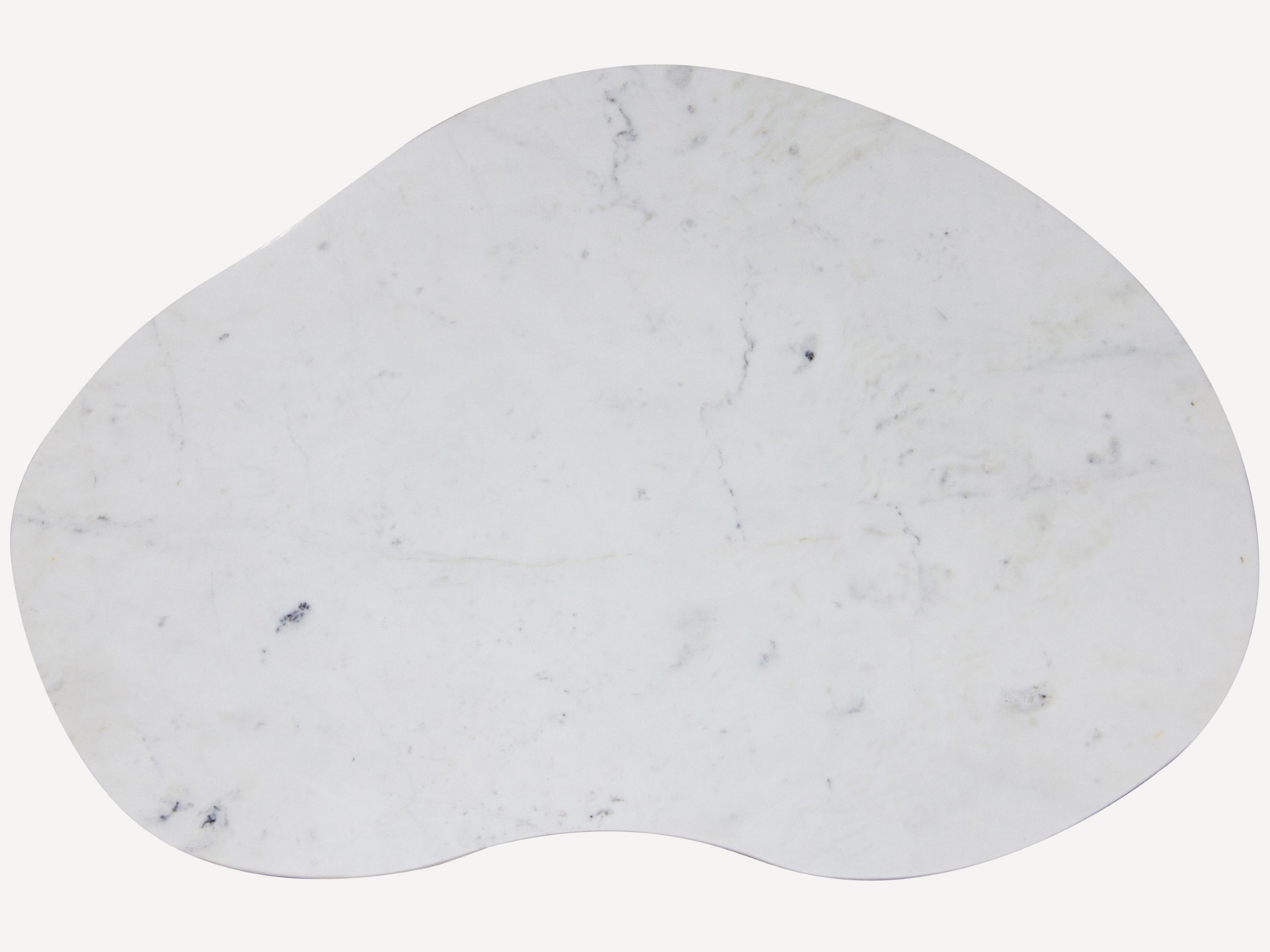 Union Home Kidney Marble Brass Coffee Table