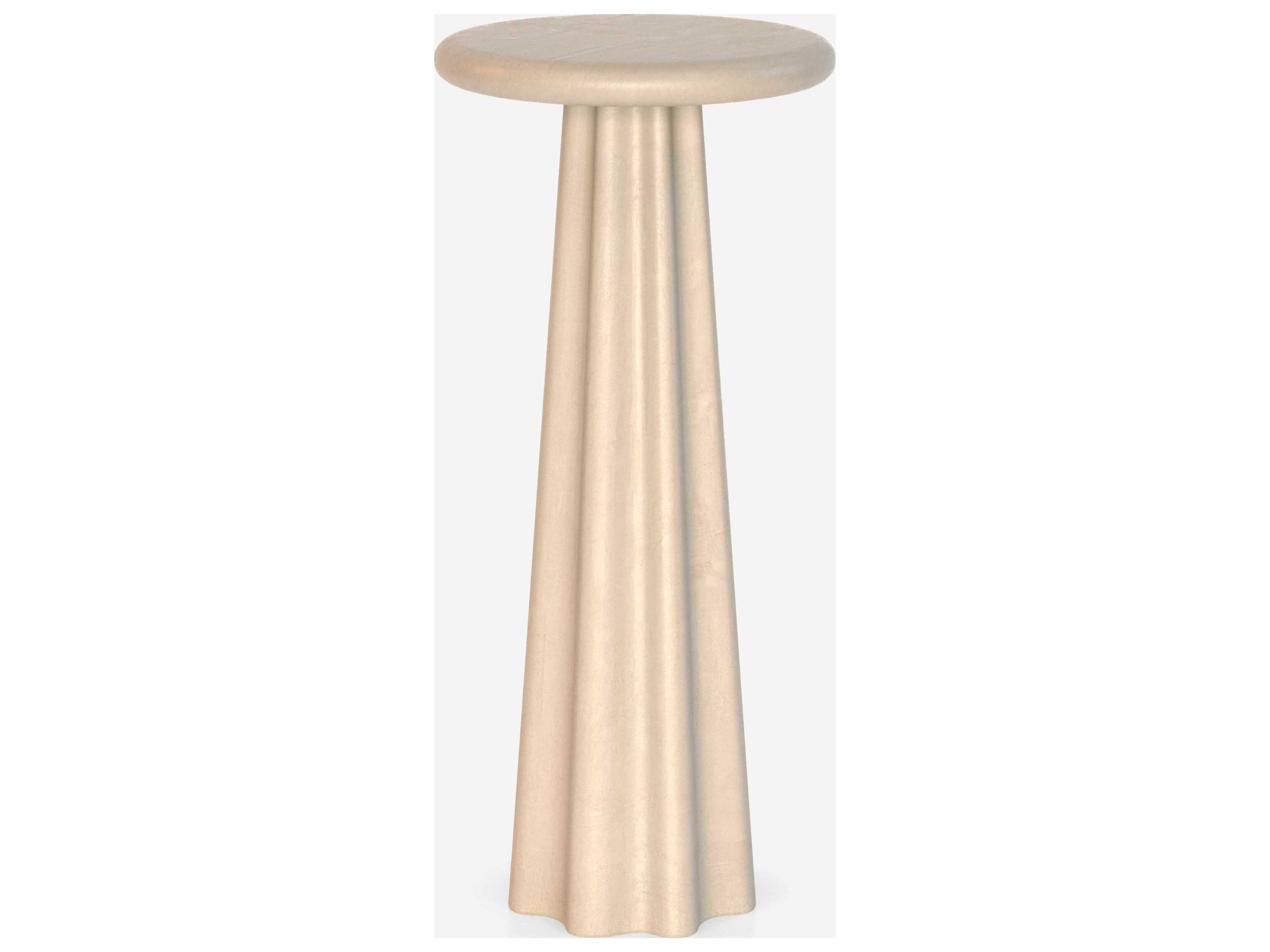 Bella Round Concrete End Table