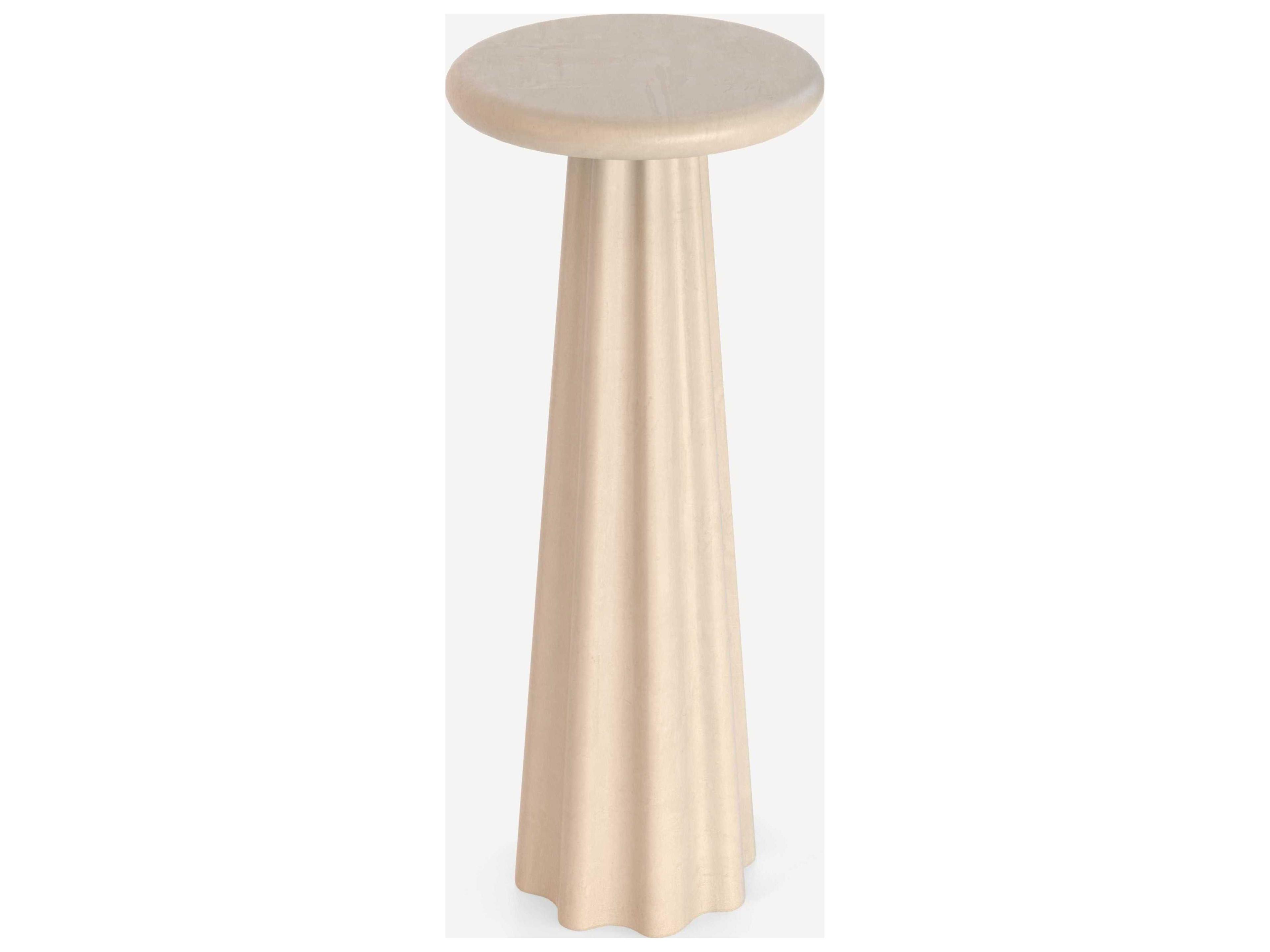 Union Home Bella Round Concrete End Table
