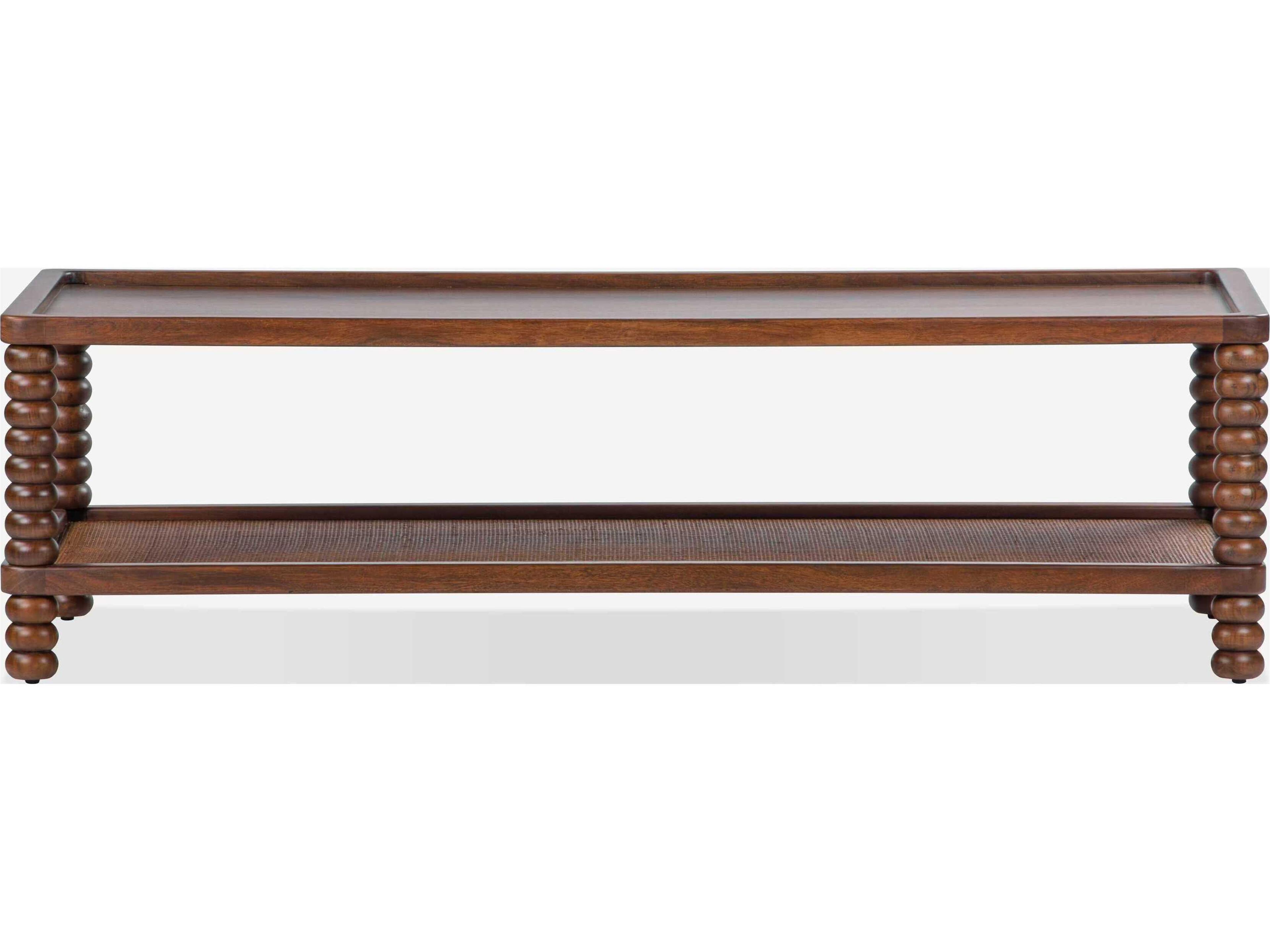 Union Home Twist Rectangular Wood Mellow Bourbon Coffee Table