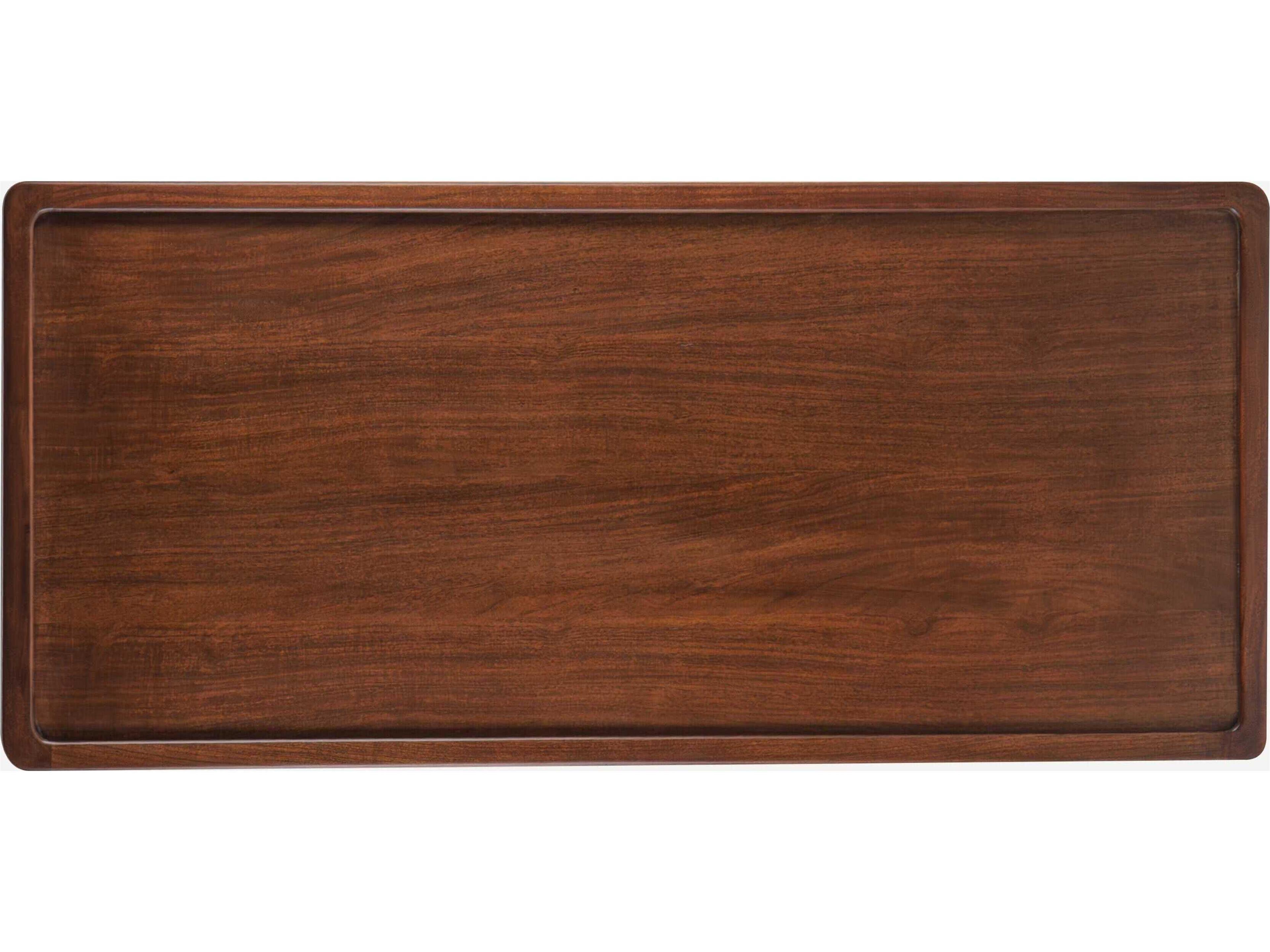 Union Home Twist Rectangular Wood Mellow Bourbon Coffee Table