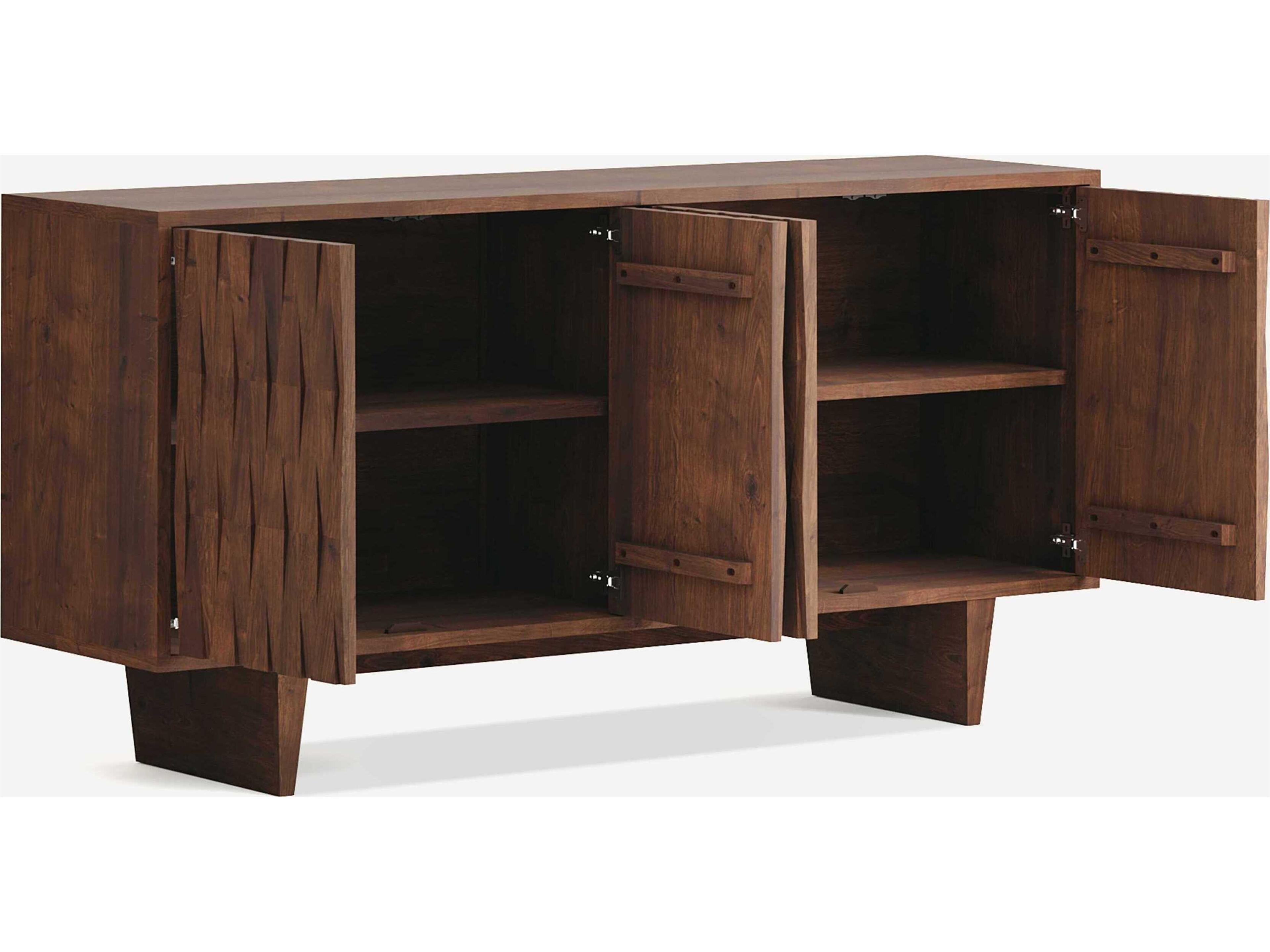Union Home Tangent 75" Acacia Wood Porto Dark Sideboard