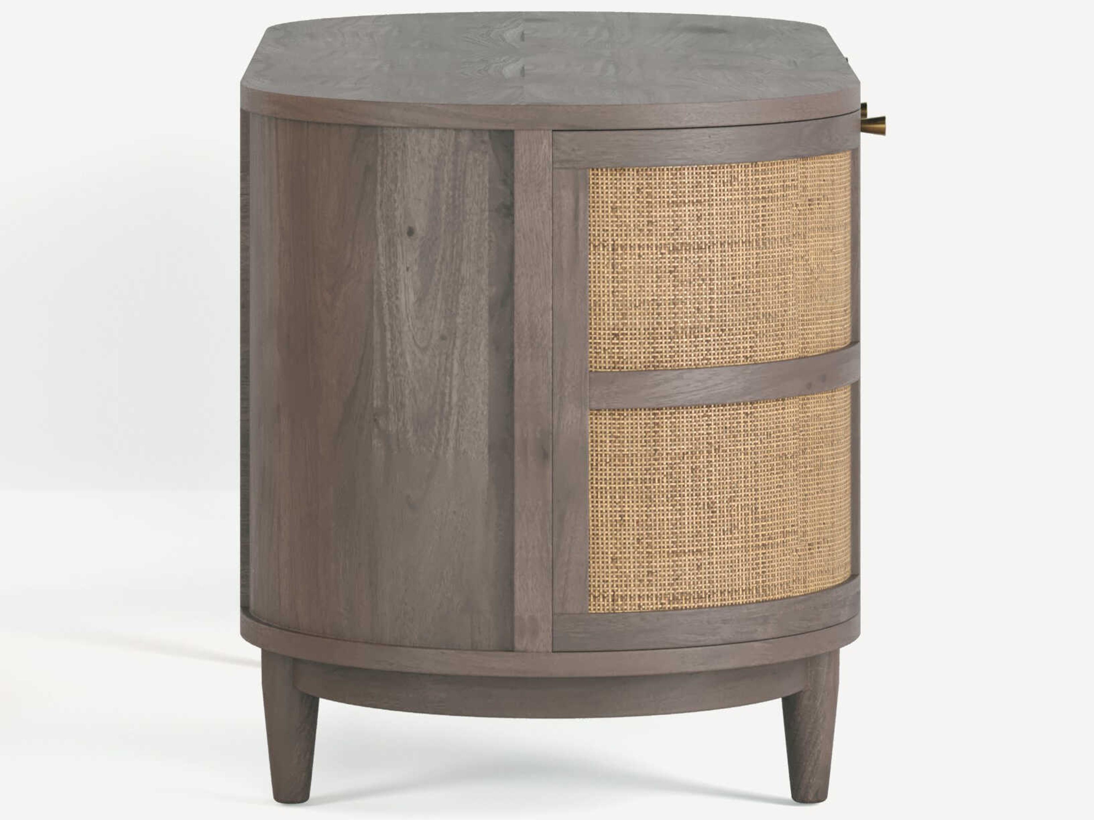 Union Home Canggu Grey Acacia Wood Writing Desk