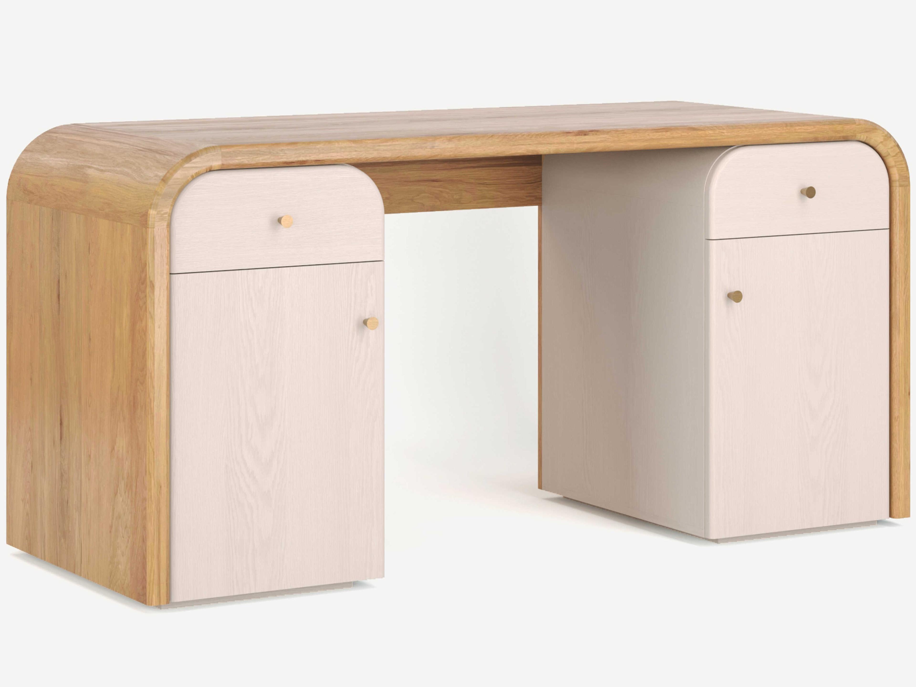 Liam Natural Oak Wood Writing Desk