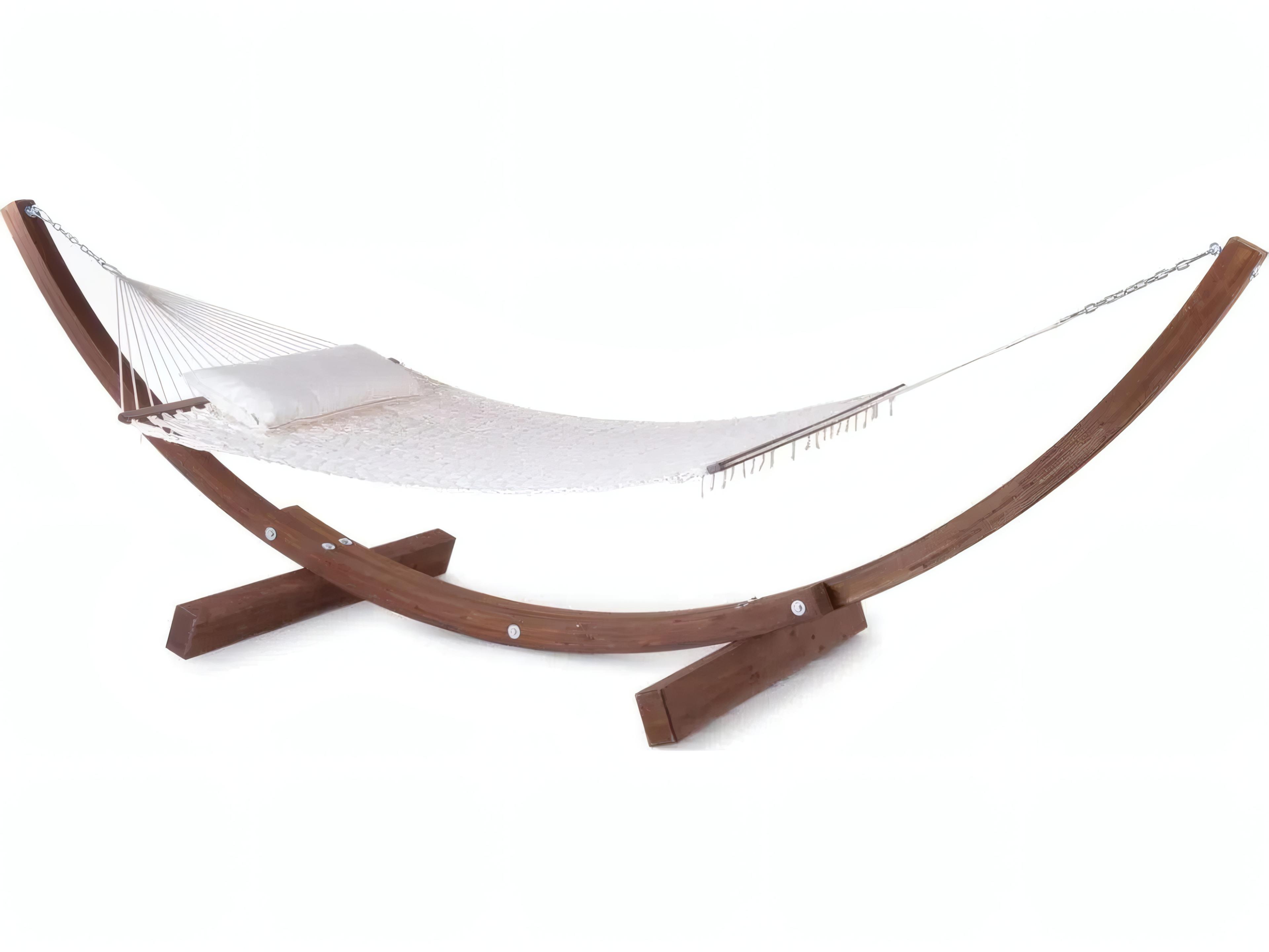 Amanda Hammock Complete with Net 100 % Cotton Off White