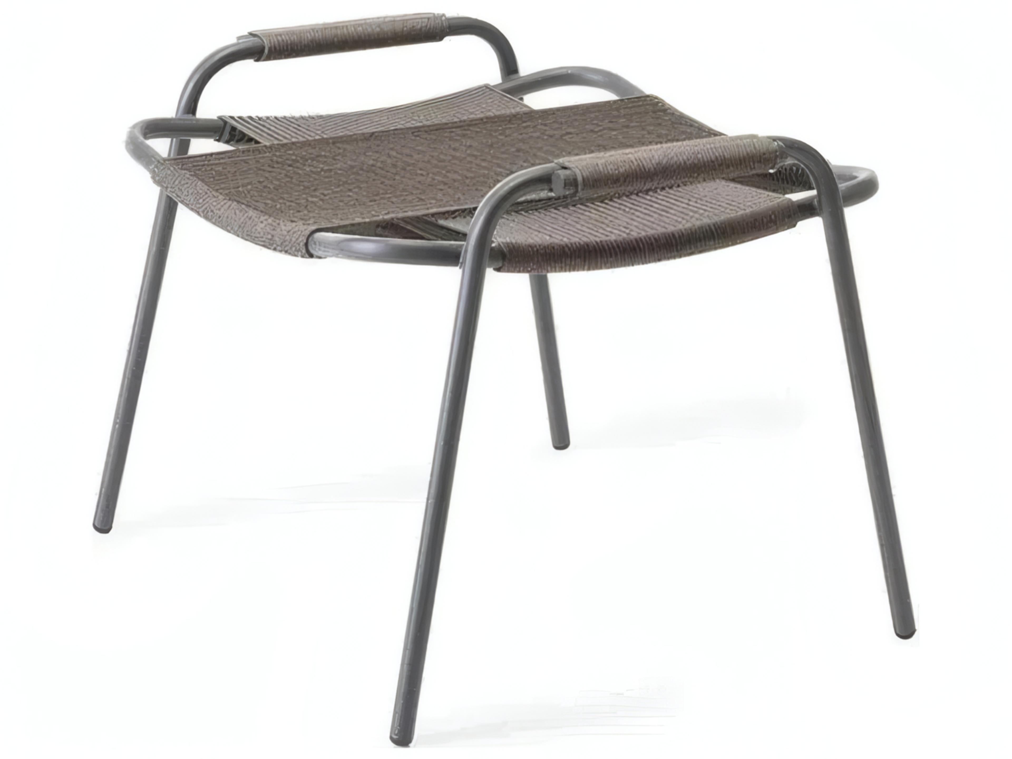 Coco Steel Rope Footrest in Graphite