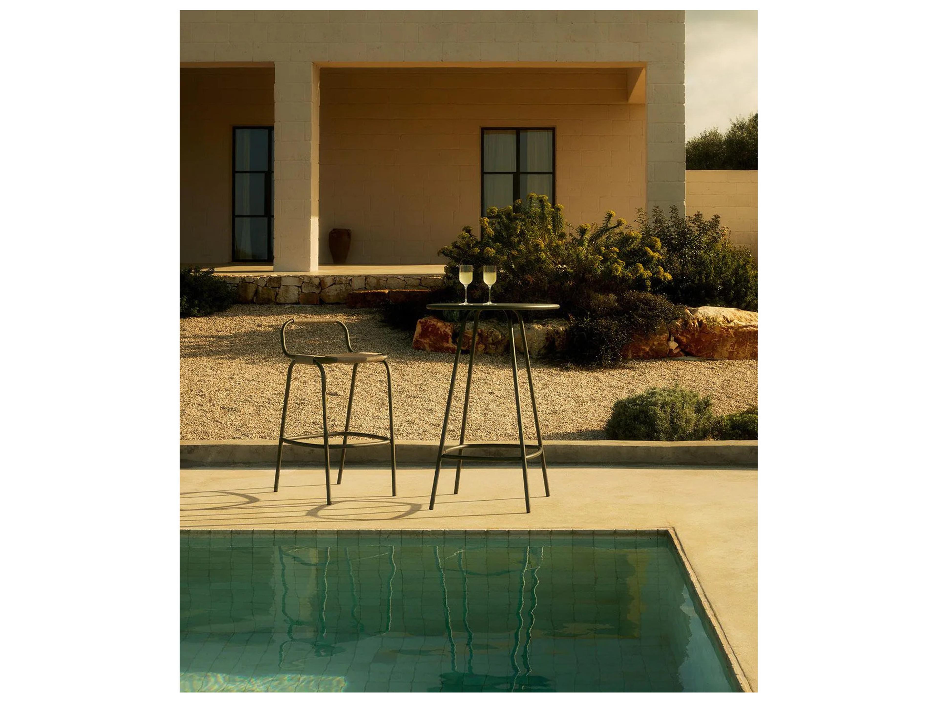 UnoPiu Coco Stool in steel