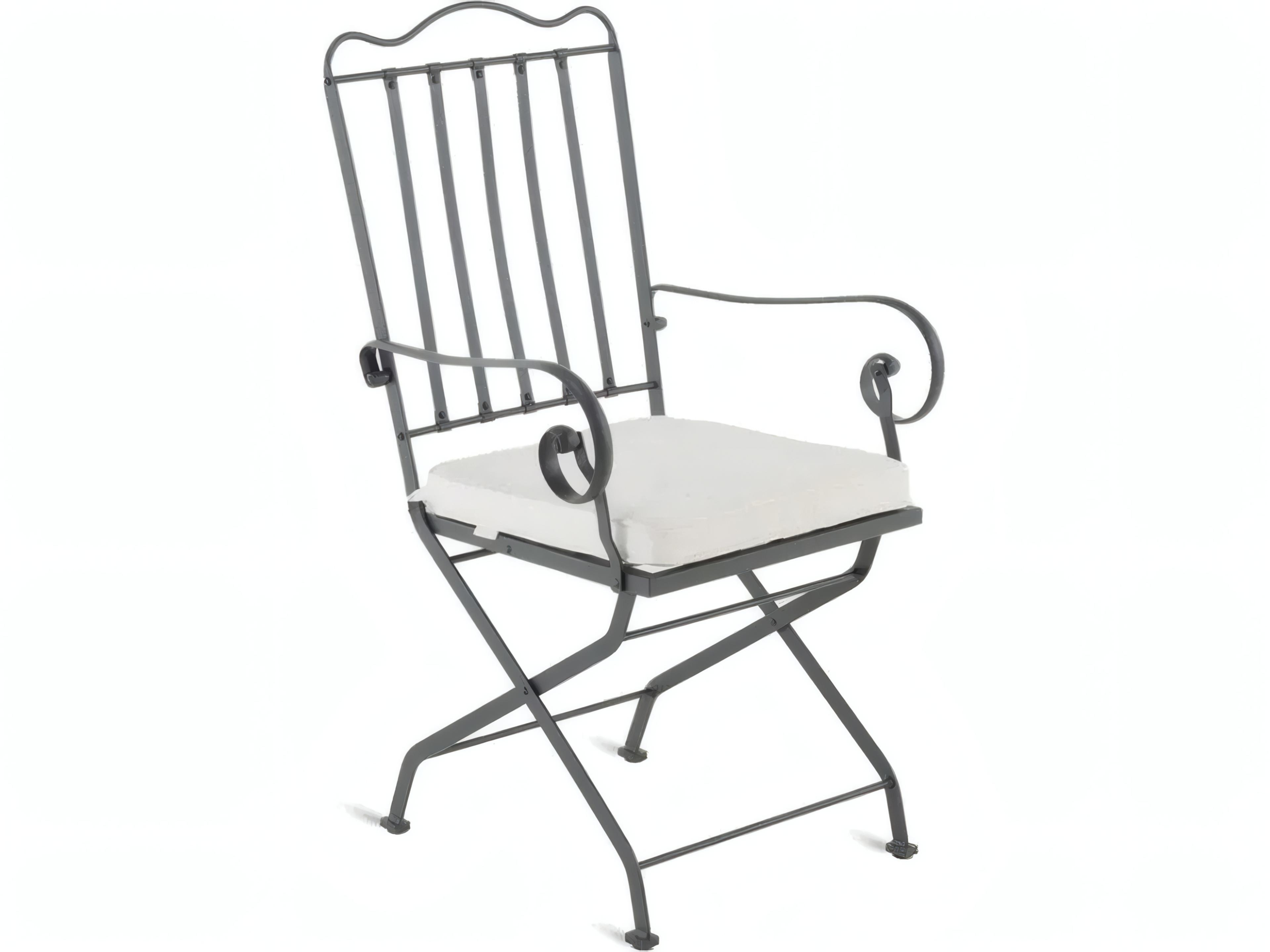 Toscana Wrought Iron Folding Small Armchair