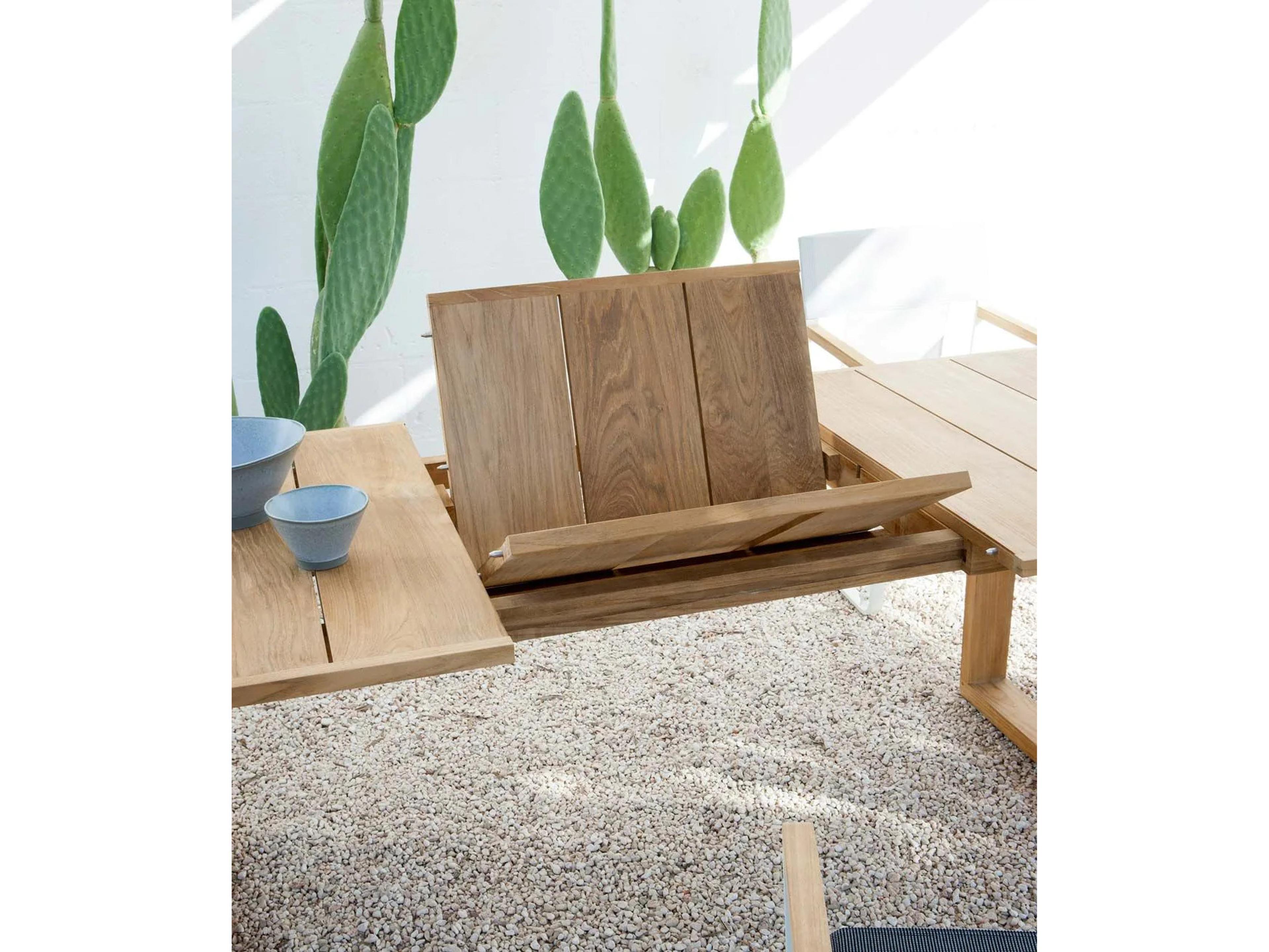 UnoPiu Cosette Teak Extendable Rectangular Dining Table