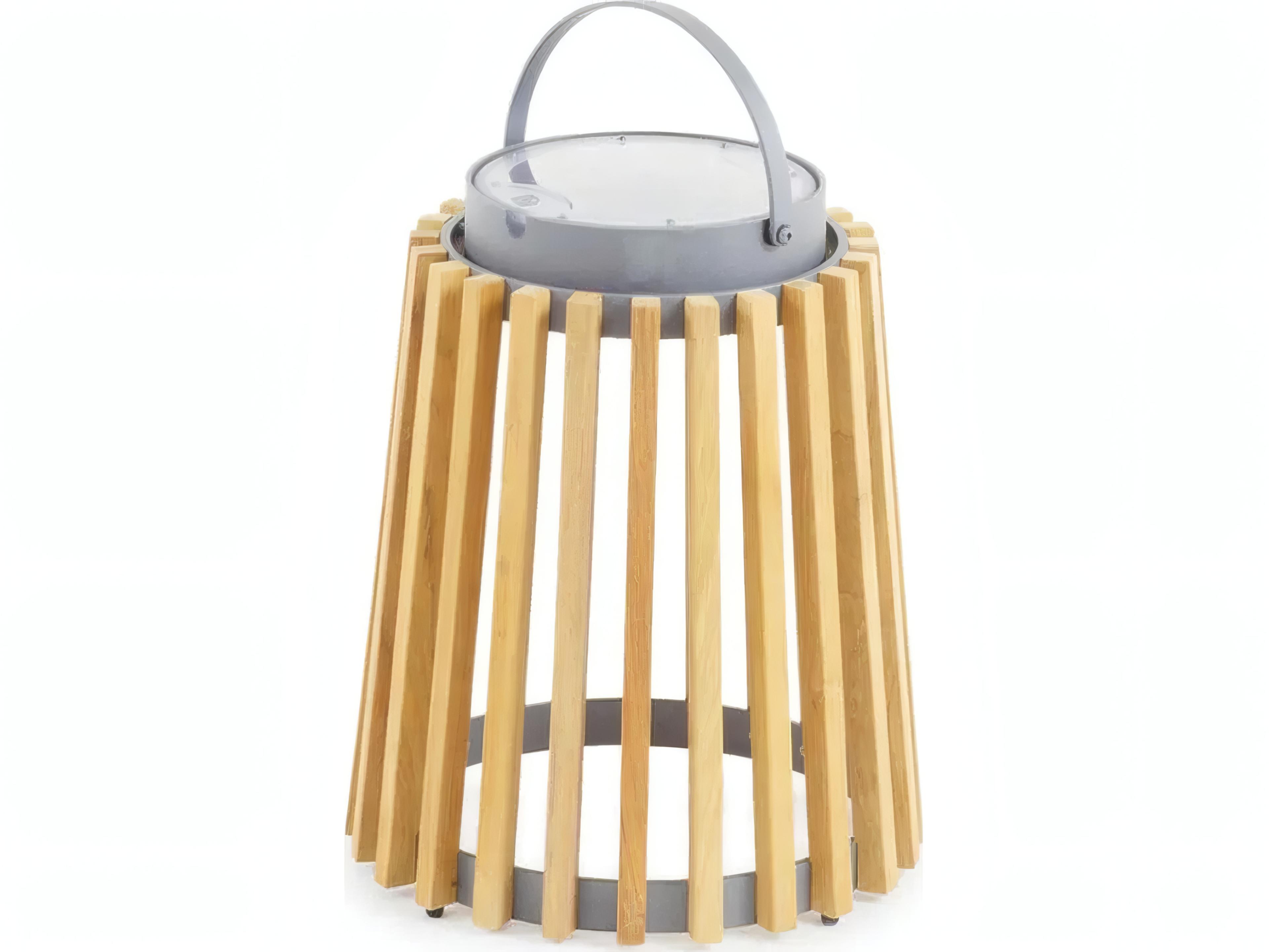 Solare Lamp in Teak and Graphite Aluminium