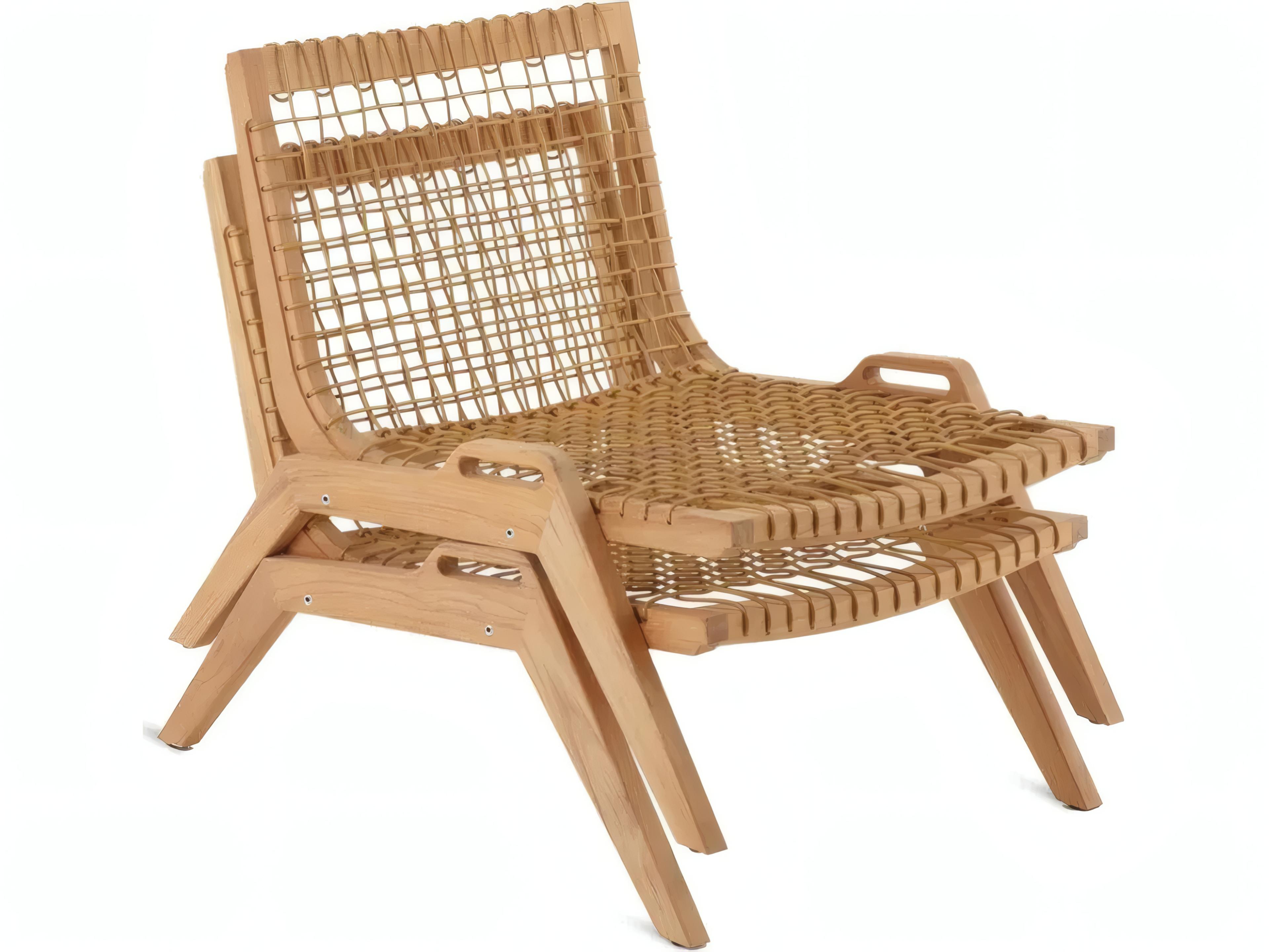 UnoPiu Synthesis Teak Stackable Lounge Chair
