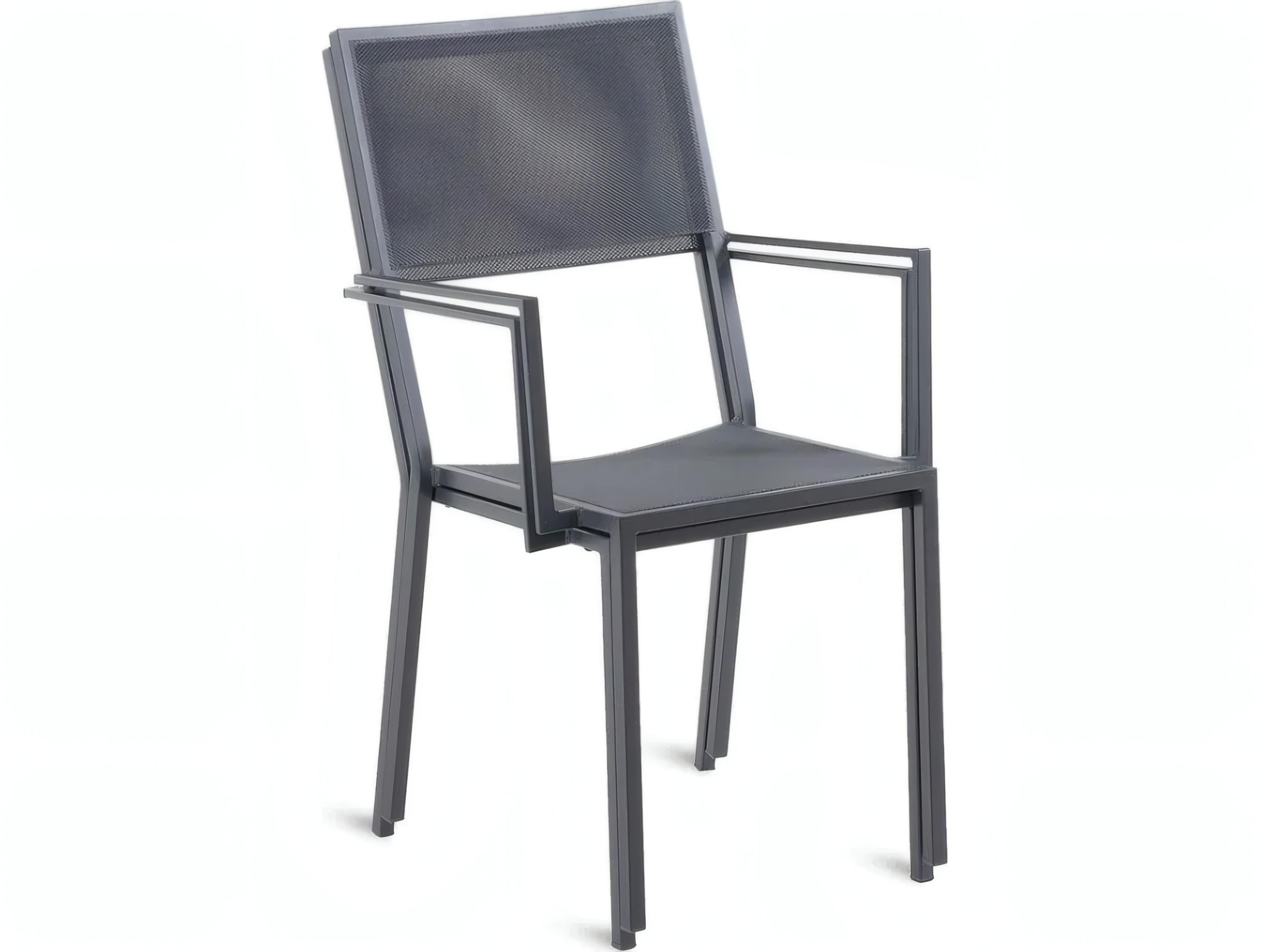 UnoPiu Conrad Wrought Iron Stackable Small Armchair