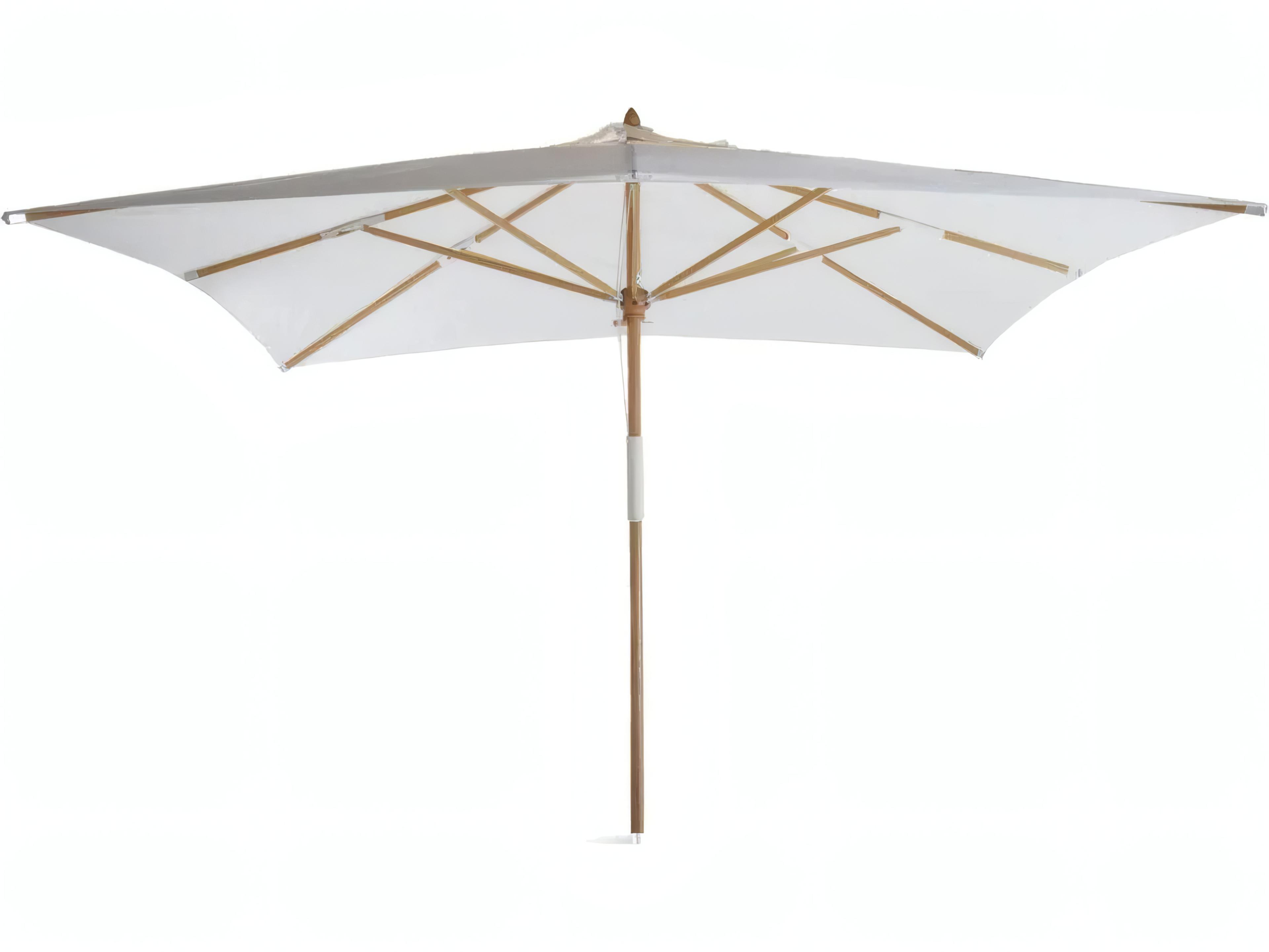 Lipari Wood 157.48" Square Umbrella