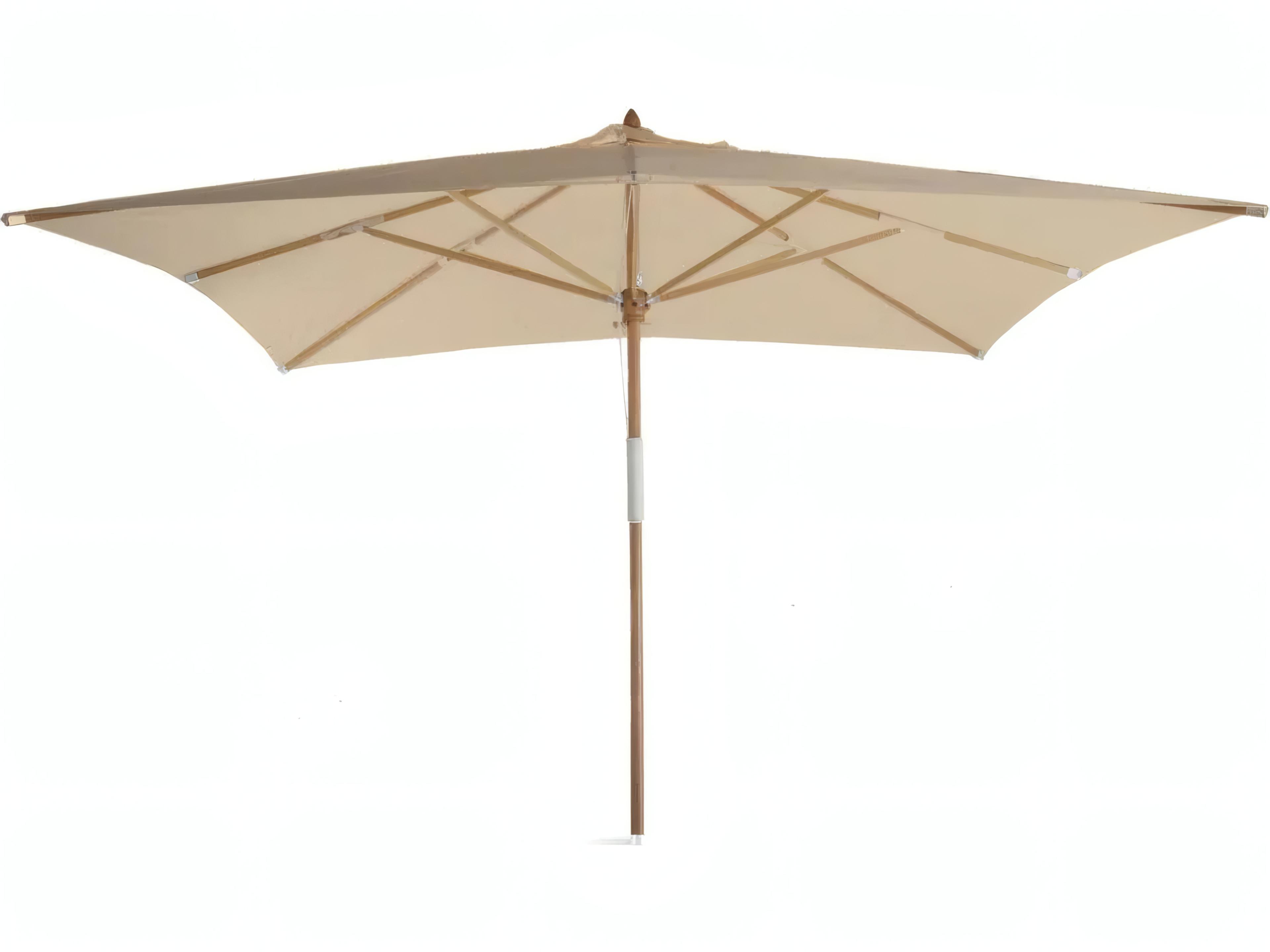 Lipari Wood 137.80 x 98.43" Rectangular Umbrella