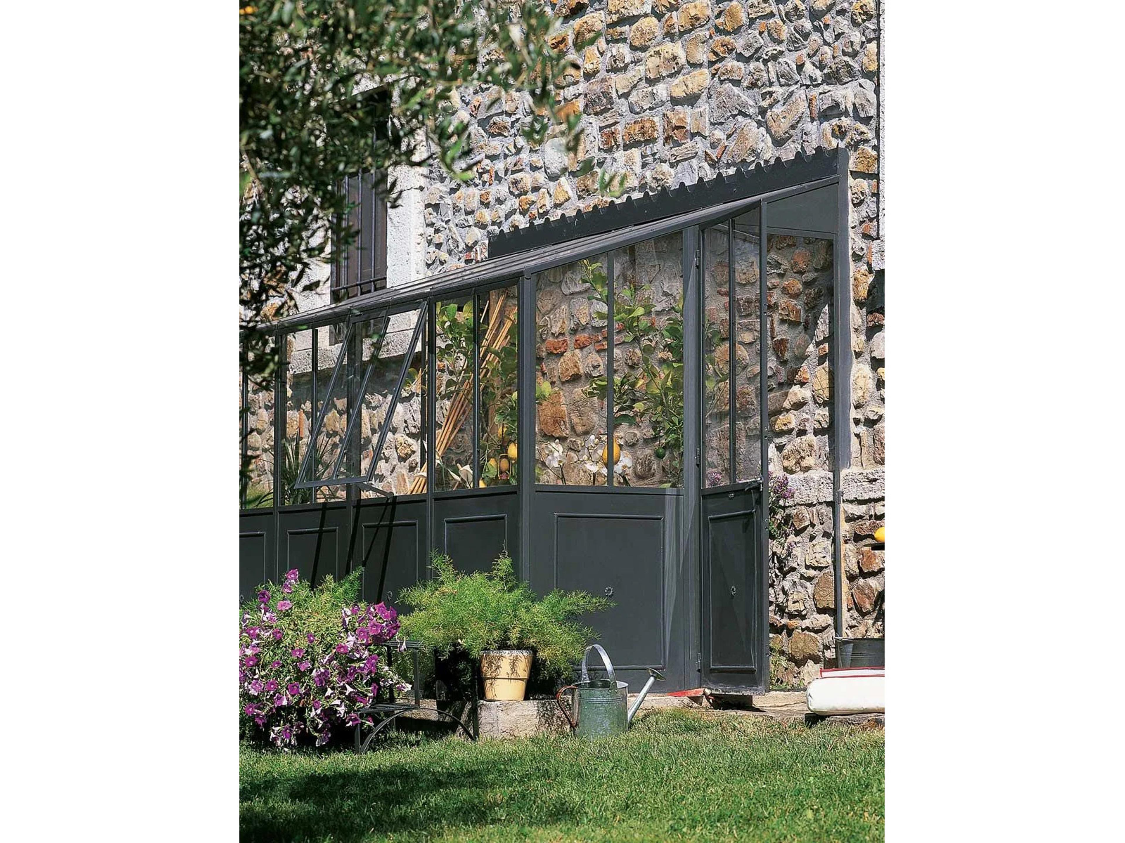 Unopiu Orangerie Attached Greenhouse Left Opening