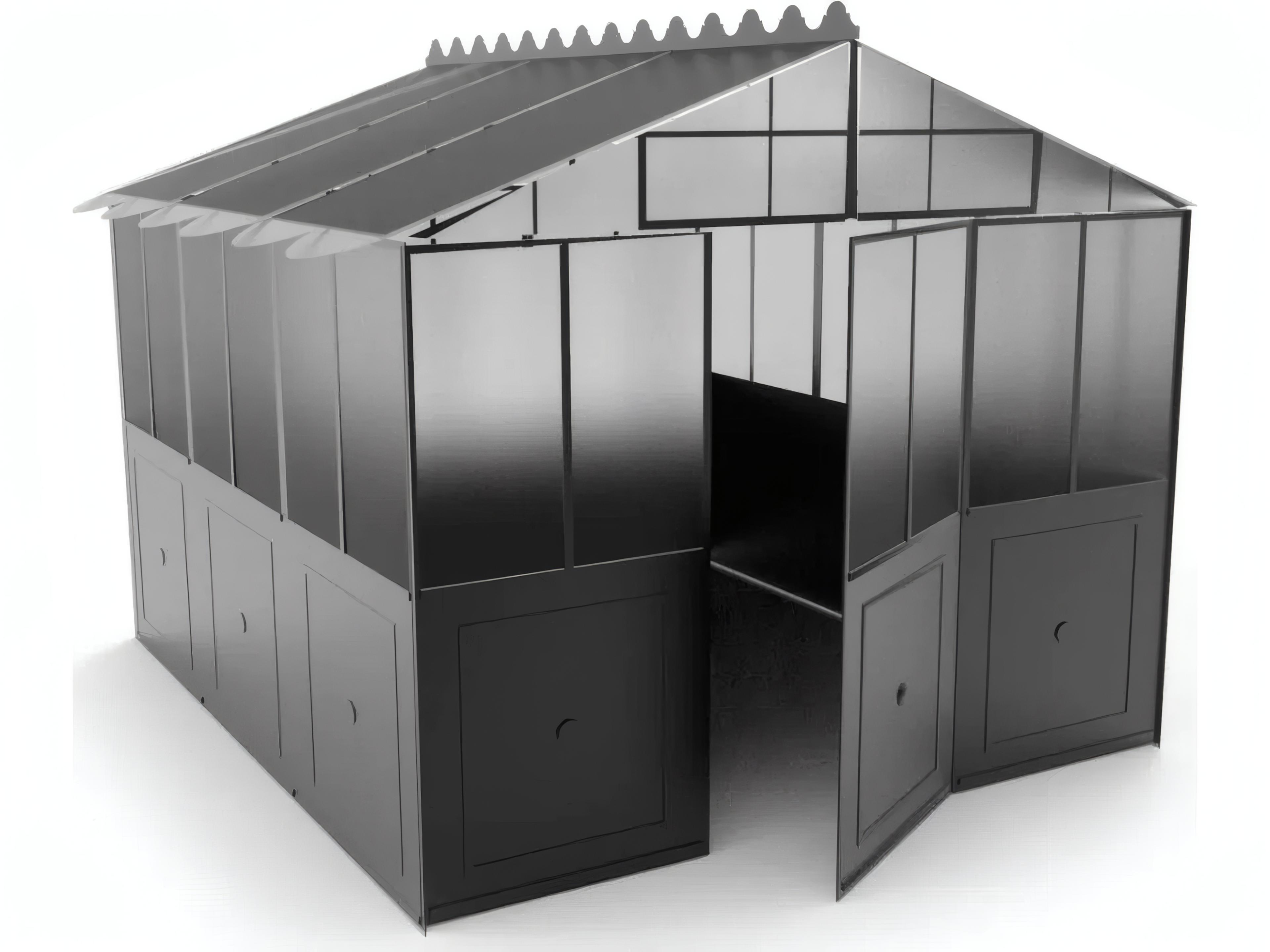 Unopiu Orangerie Freestanding Greenhouse with Polycarbonate Panel