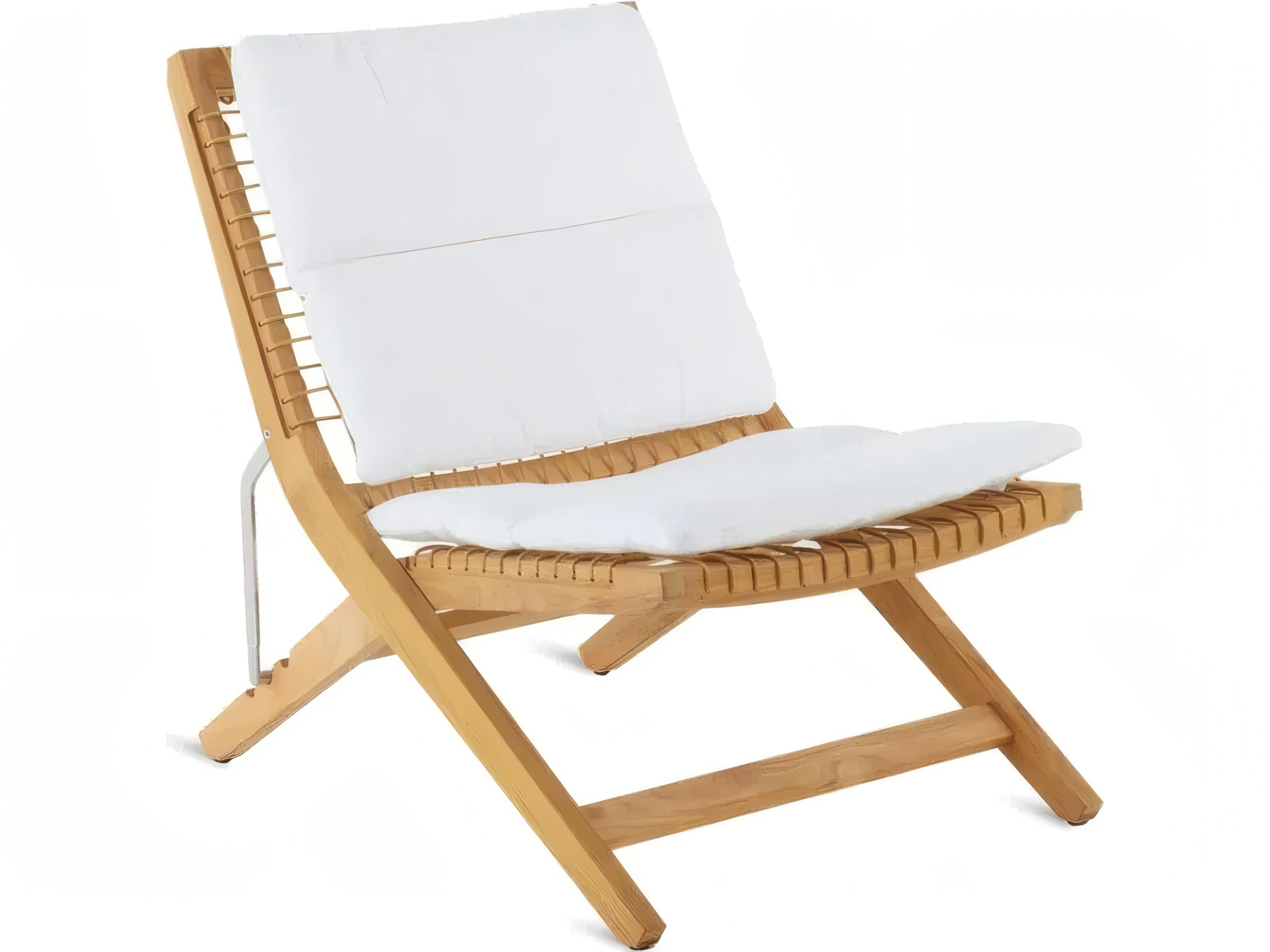 Synthesis Teak Folding Deckchair
