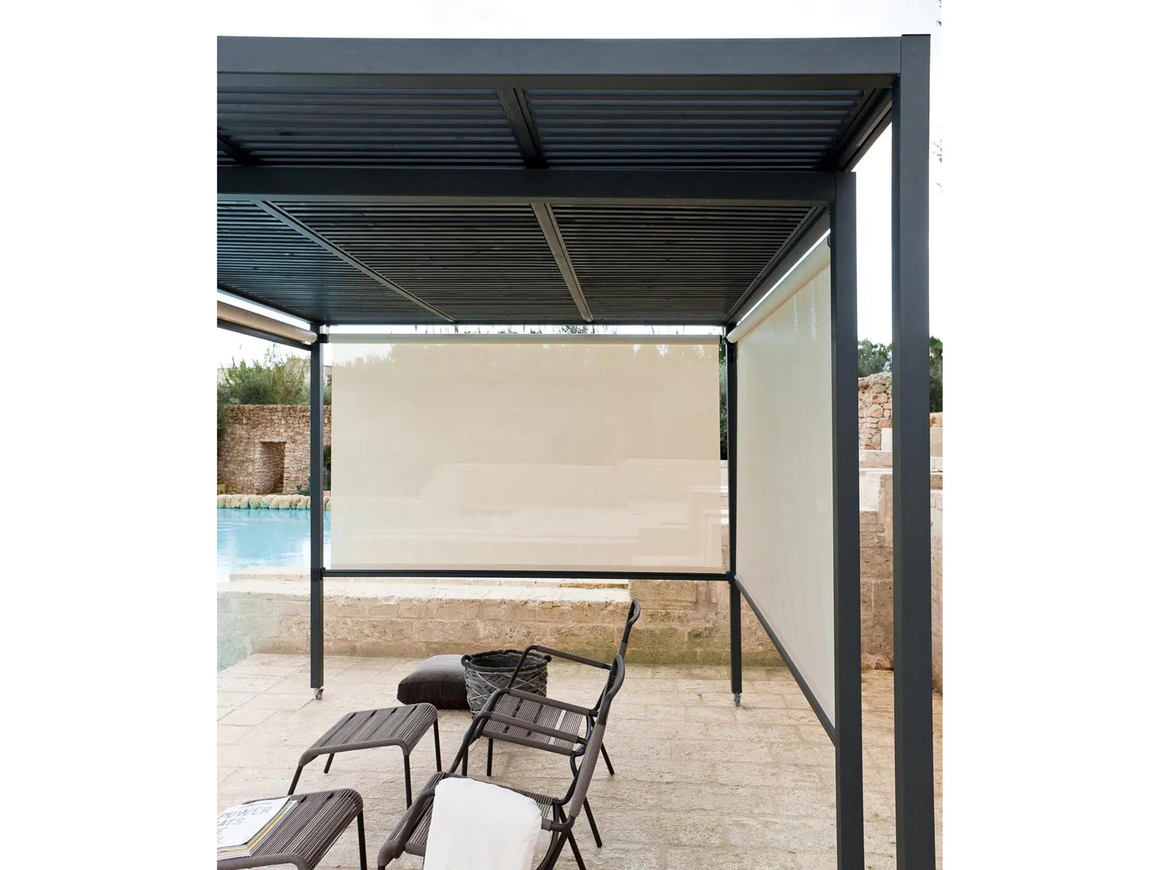 UnoPiu Shibuya Roofing with Bamboo Side Blinds